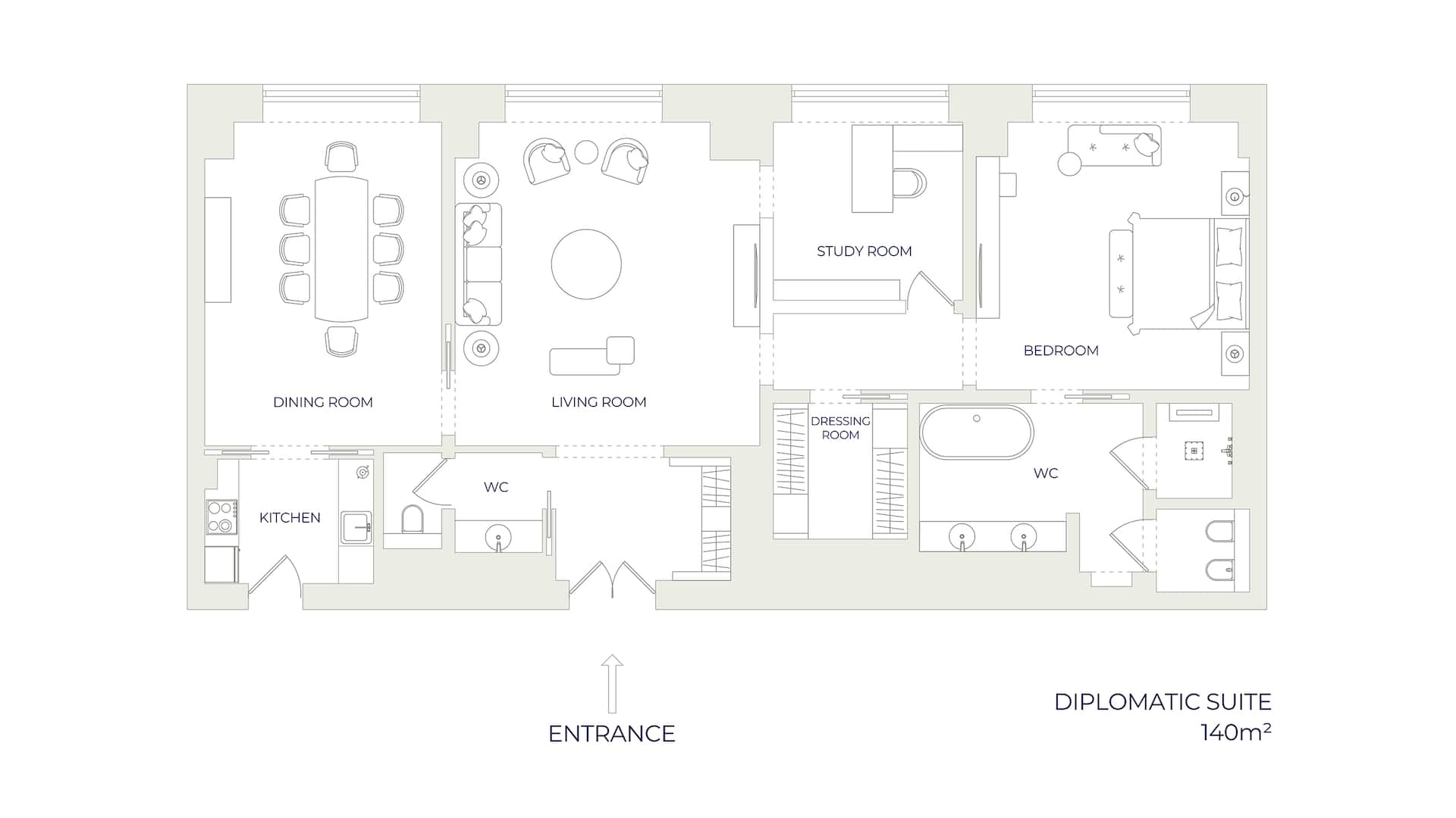 7 de 7 Hyatt Regency Tashkent Diplomatic Suite