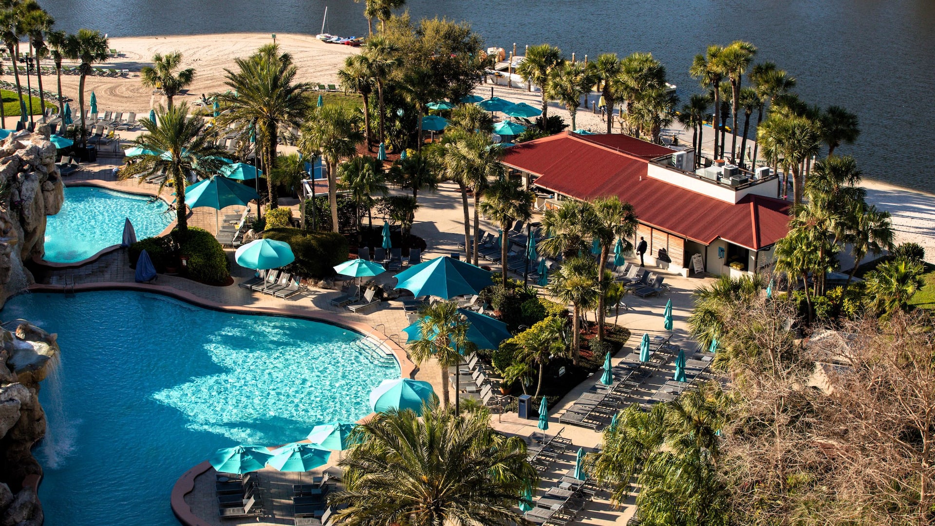 Hyatt Regency Grand Cypress Resort Pool Beach Aerial