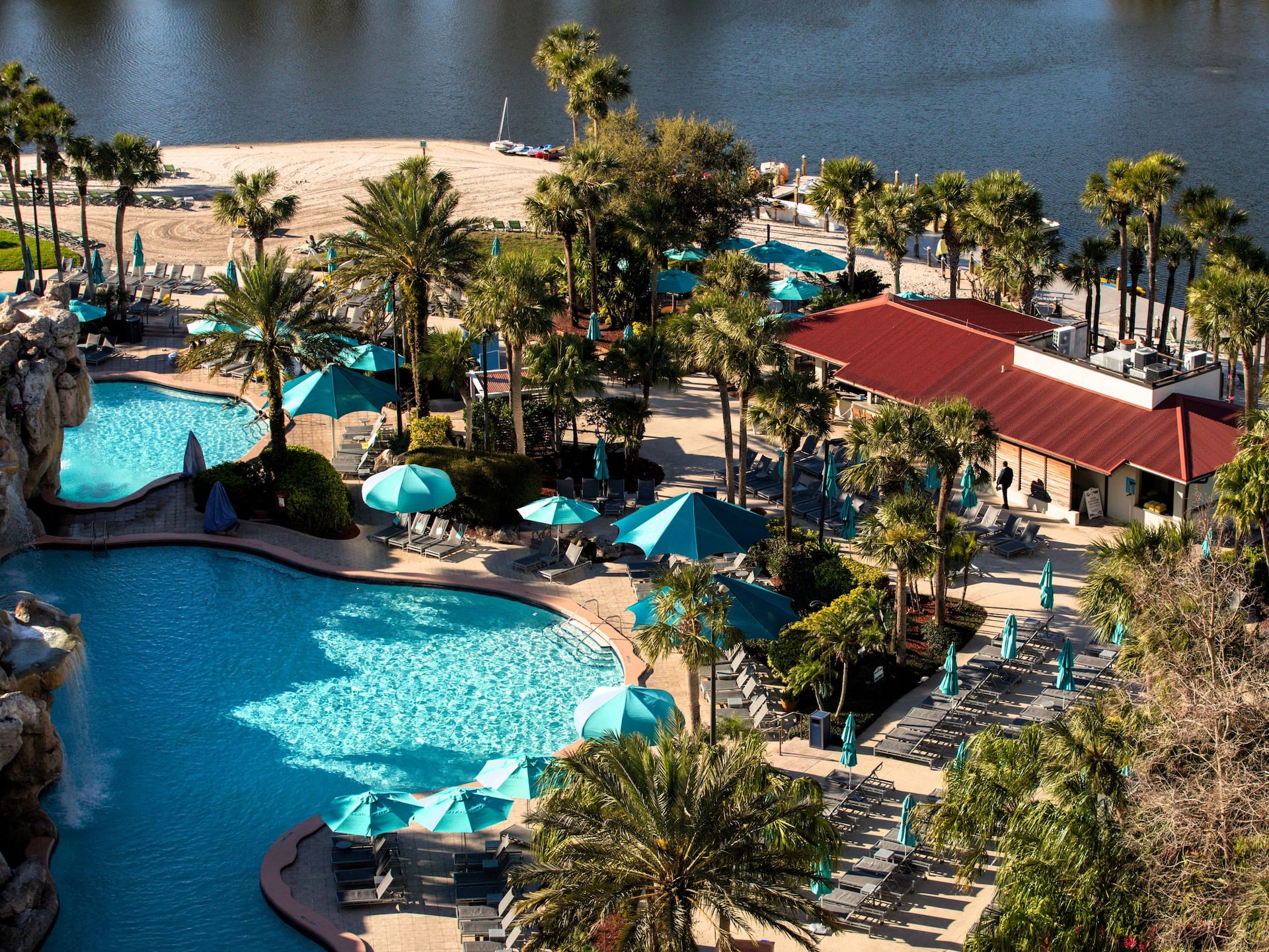 Hyatt Regency Grand Cypress Resort Pool Beach Aerial