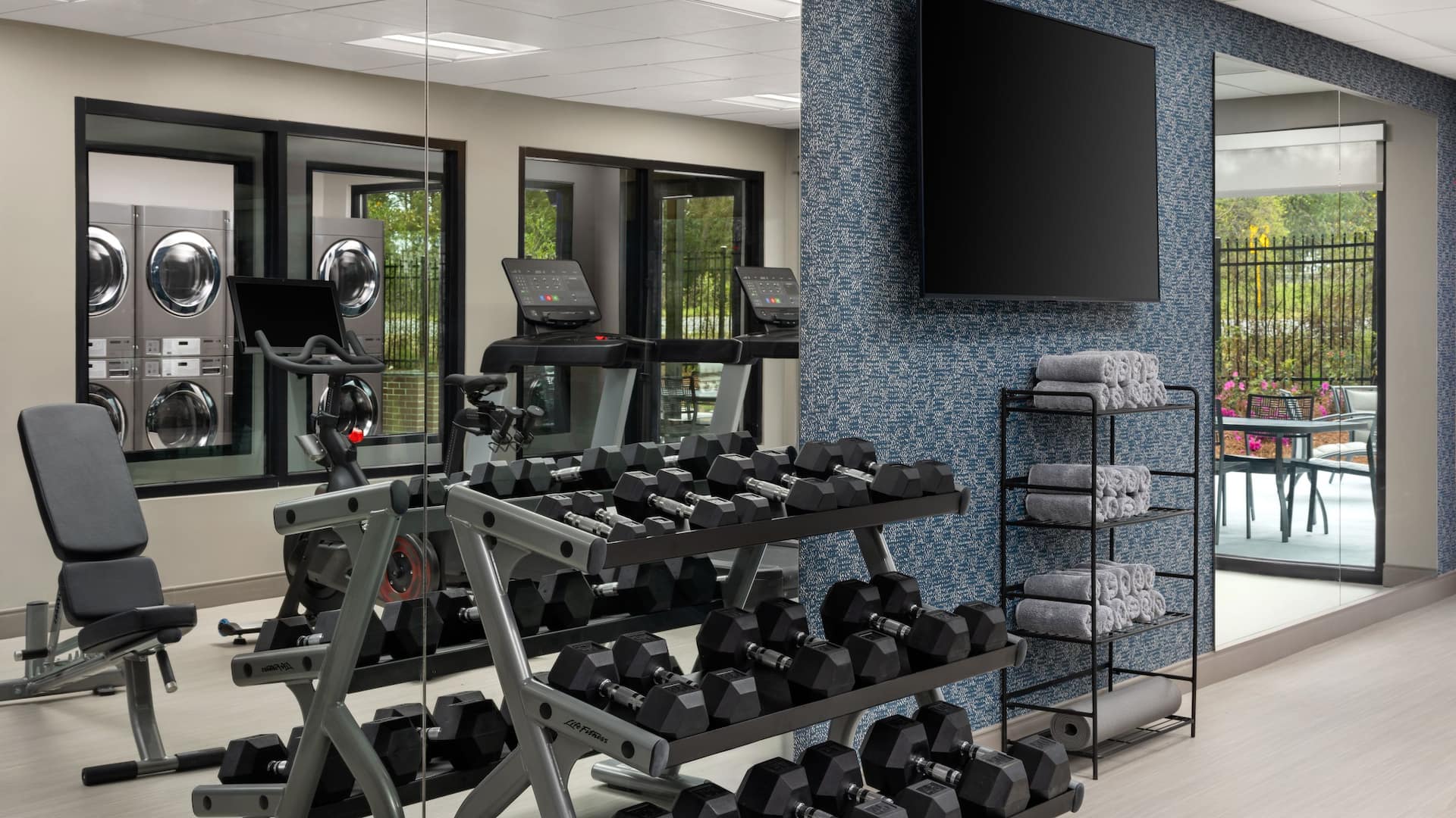 Hyatt Studios Mobile / Tillmans Corner Fitness Center Free Weights