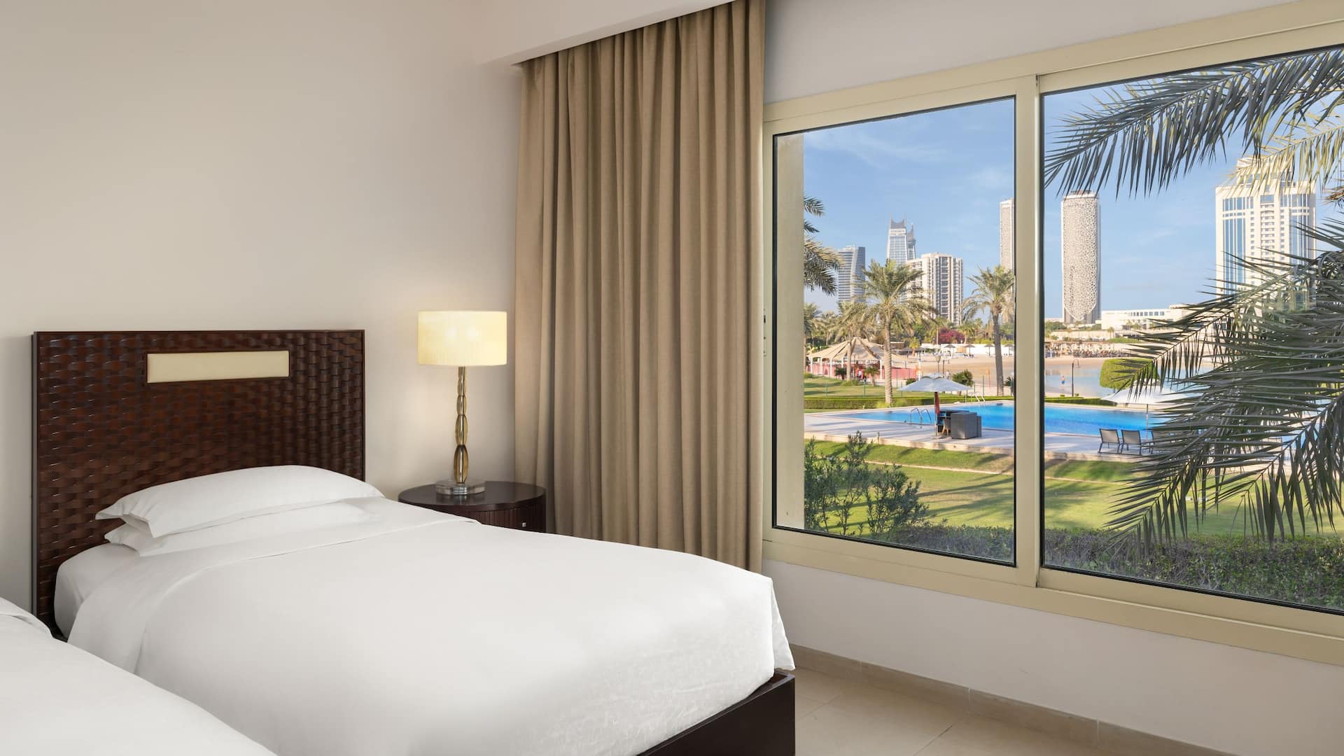 Grand Hyatt Doha Hotel & Villas Twin Bedroom Villa With Beach View