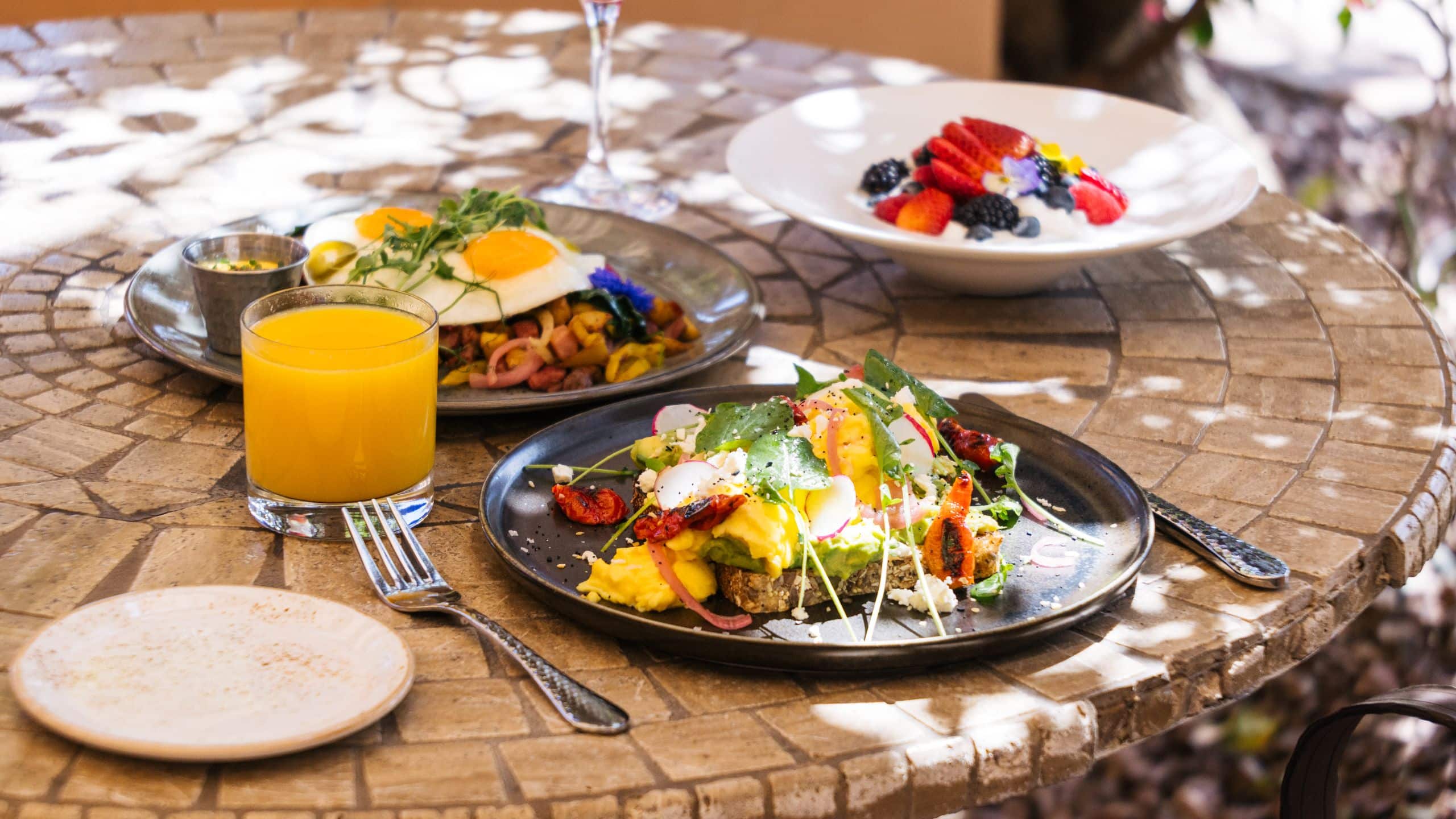 Royal Palms Resort and Spa T Cooks Brunch Items Outside