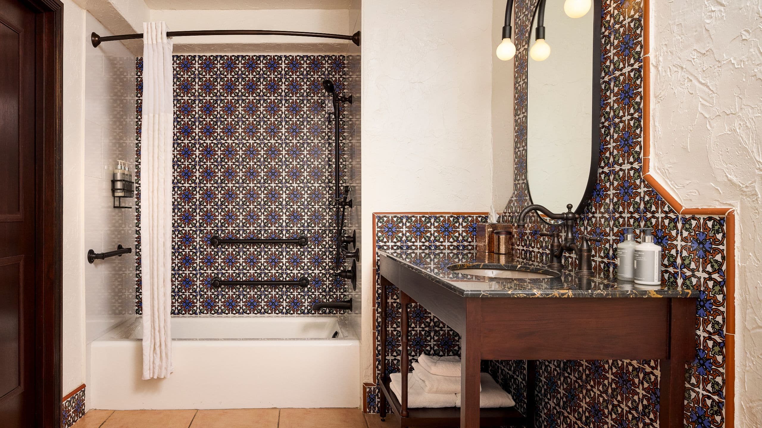 2 of 3 Mar Monte Hotel Accessible Bathroom Tub With Curtain