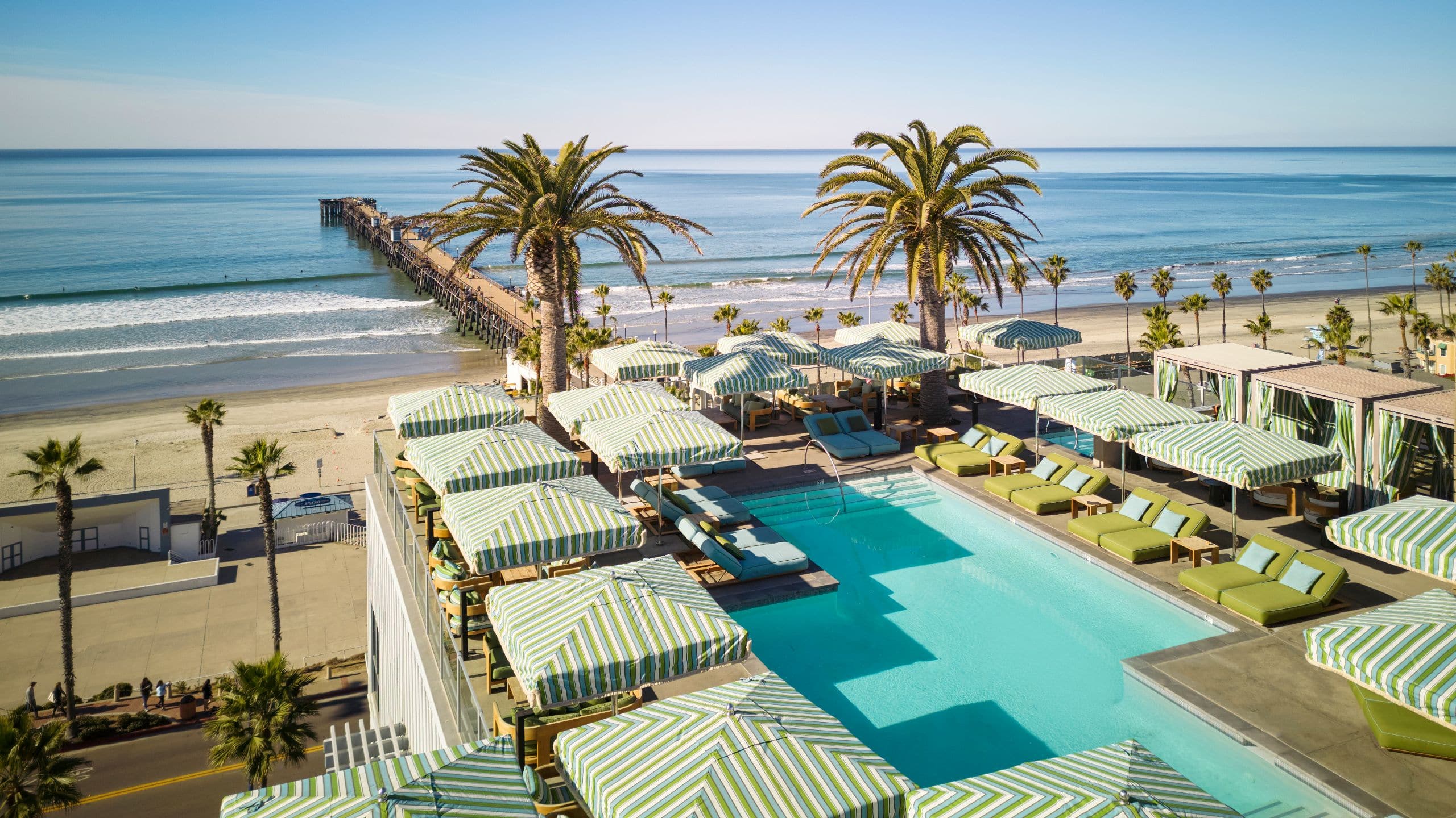 Mission Pacific Beach Resort The Rooftop Pool Angled