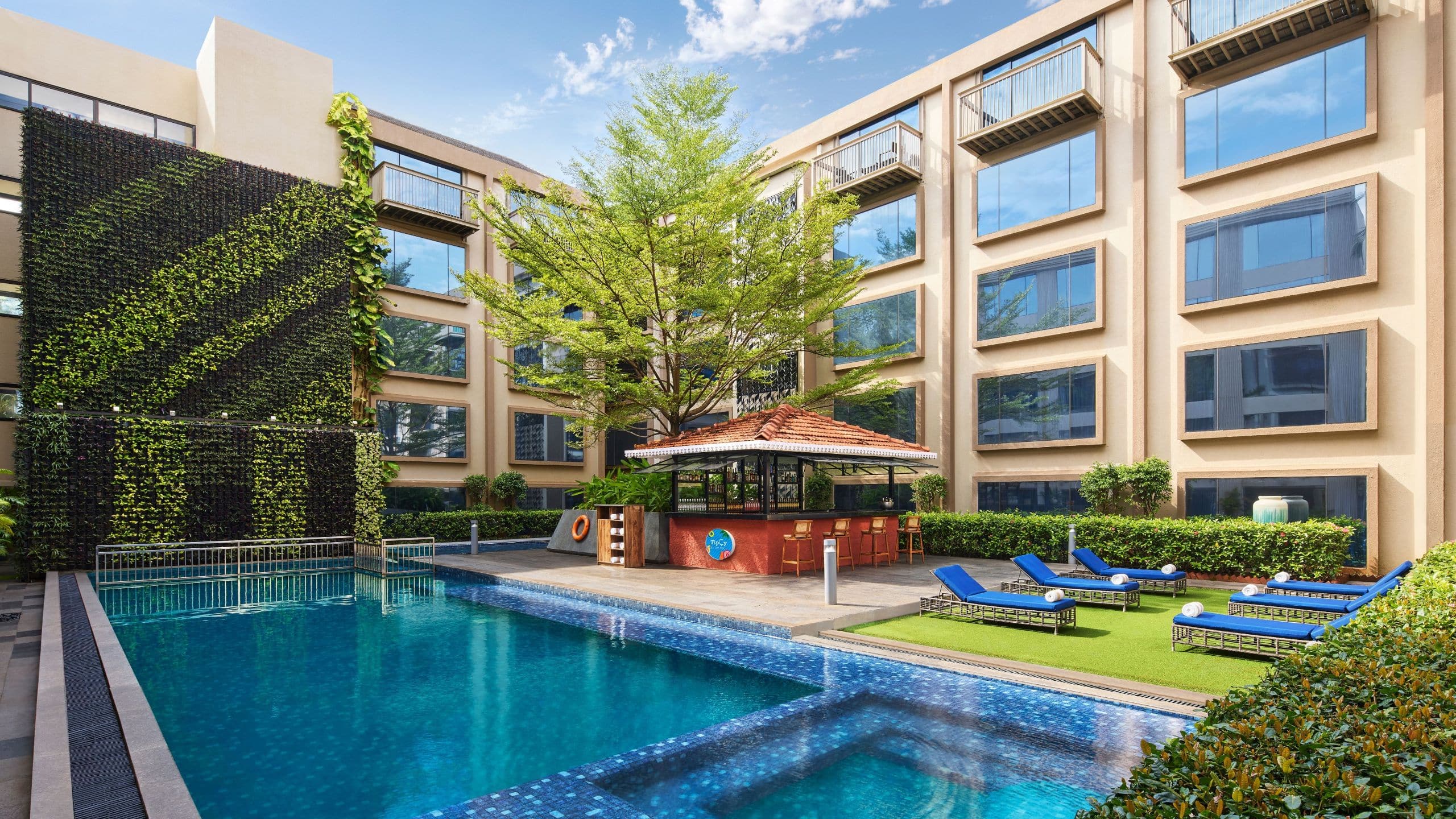 Hyatt Centric Candolim Goa Swimming Pool With Seating