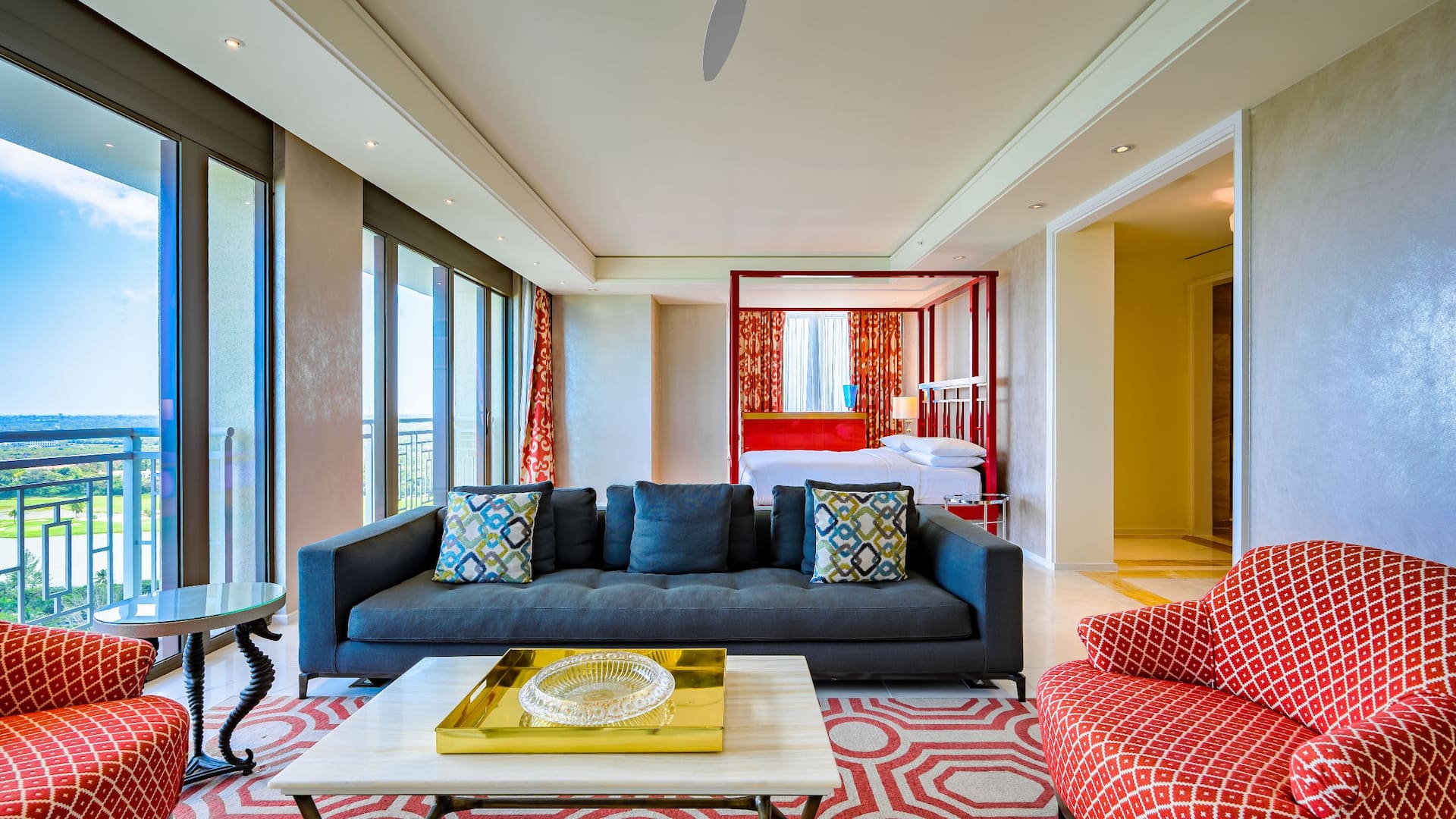 11/14 Grand Hyatt Baha Mar East Presidential Master Bedroom Couch Area