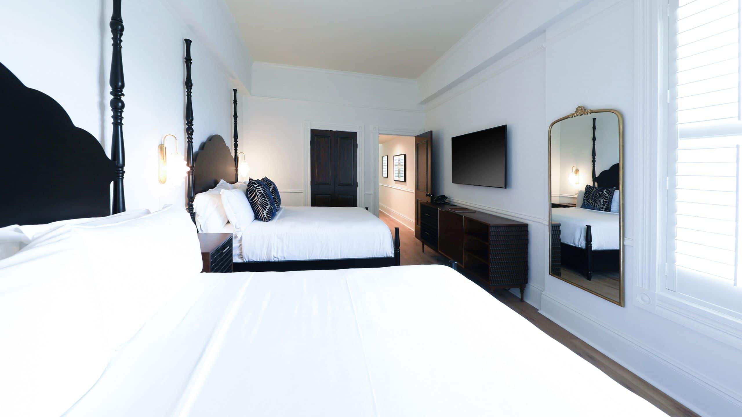 Fairmount Hotel Double Queen Suite Bedroom Angle
