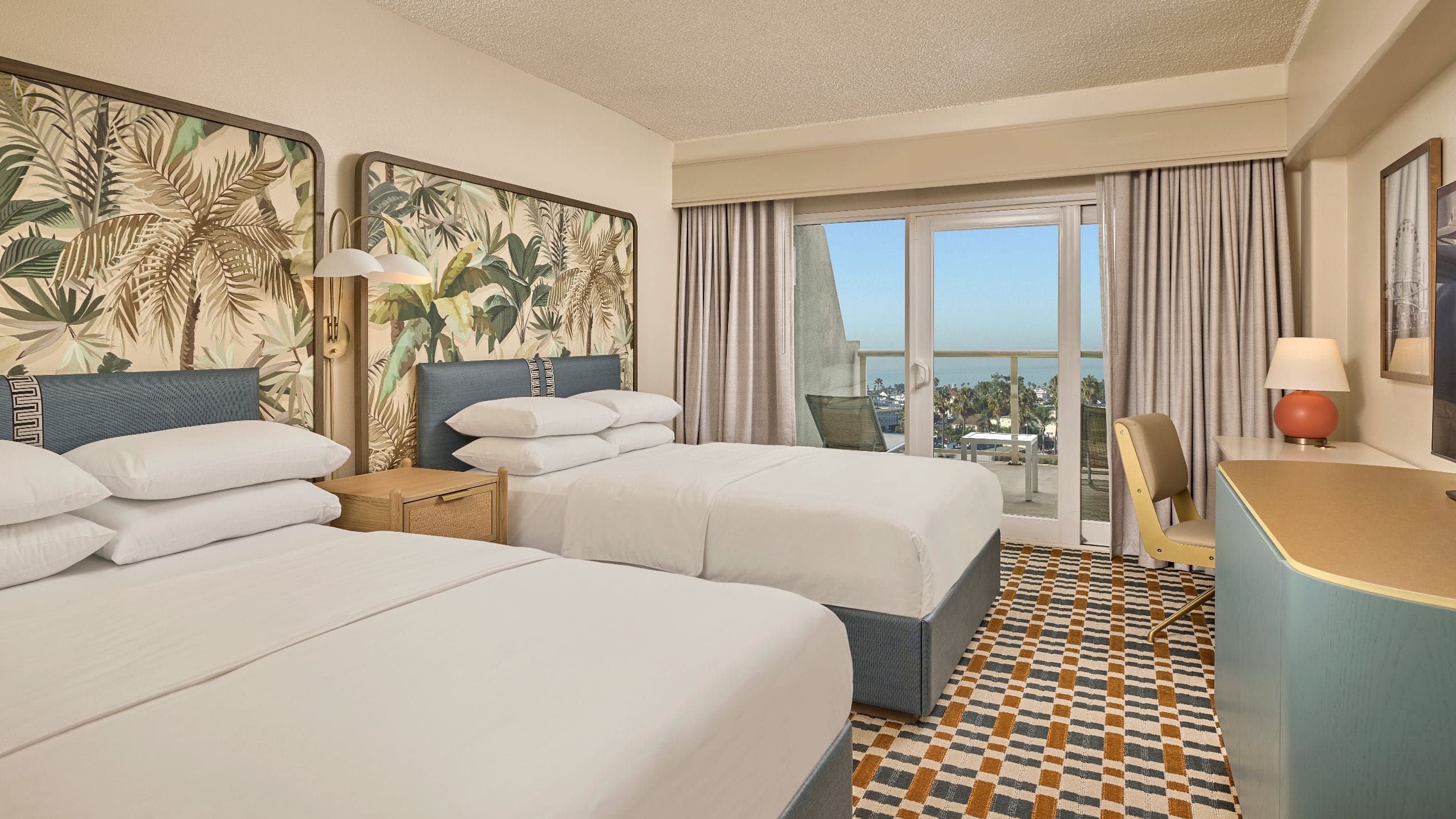 1 of 3 Hyatt Centric Delfina Santa Monica Two Queen Bed Ocean View