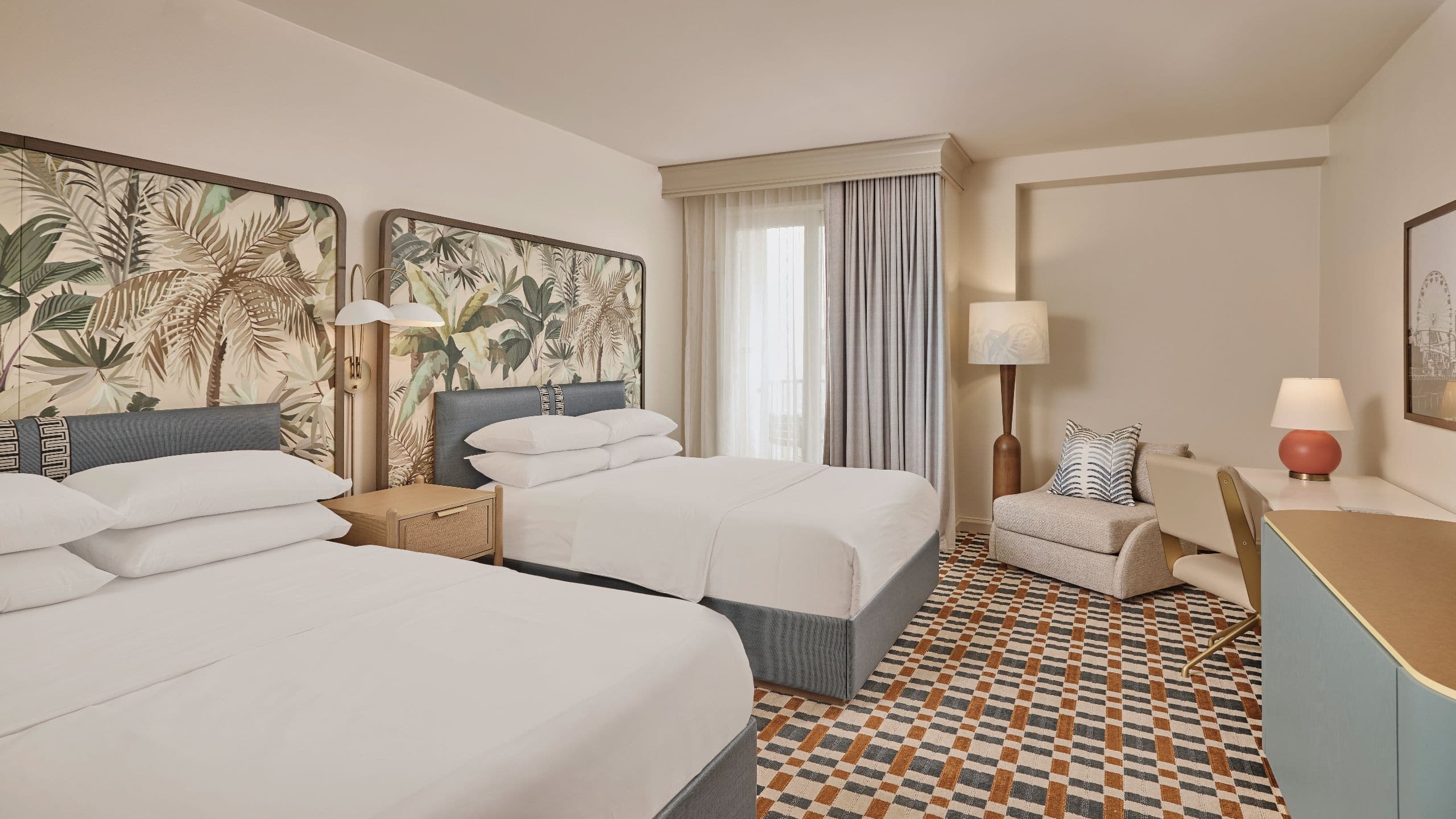 1 of 2 Hyatt Centric Delfina Santa Monica Two Queen Beds Accessible