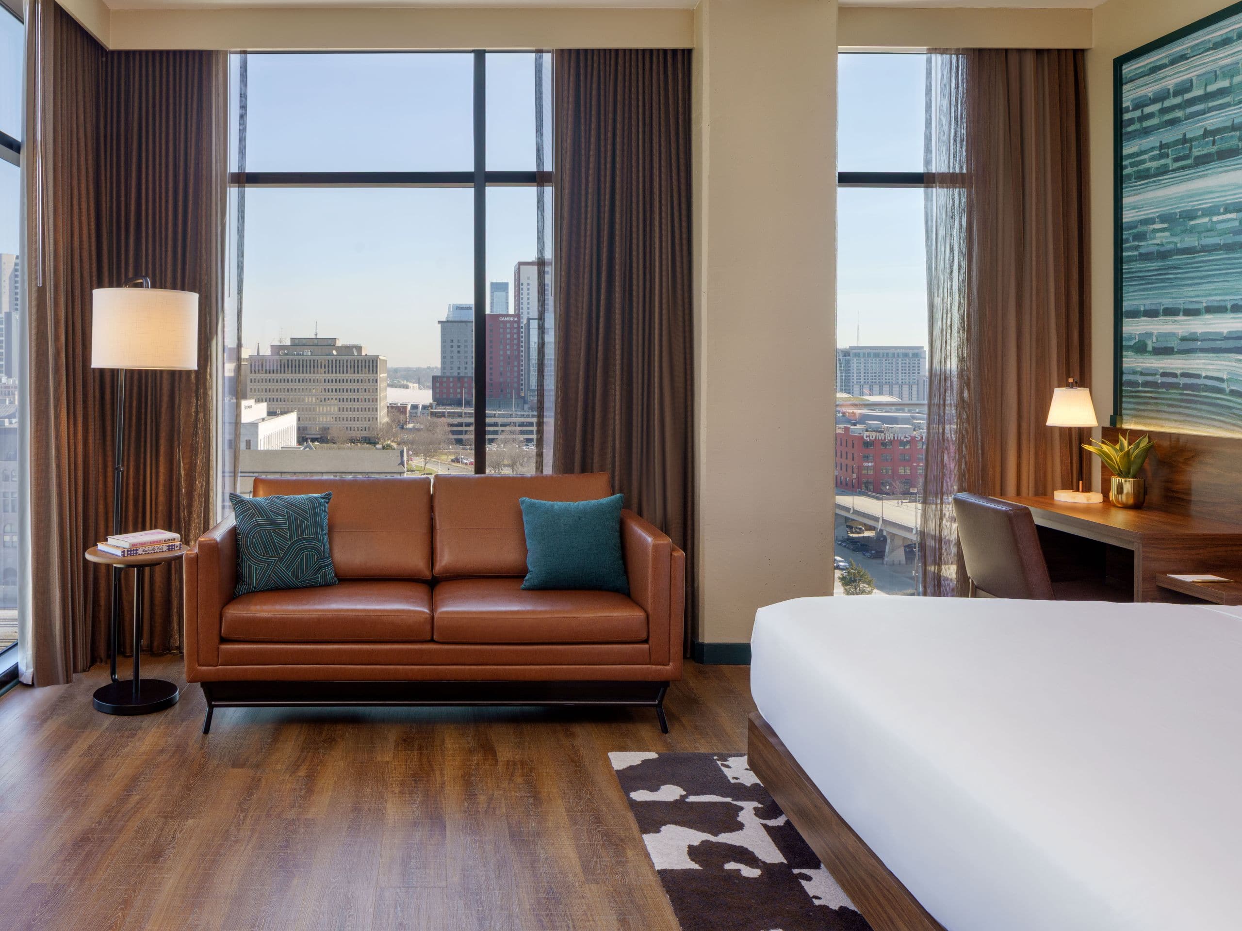Caption by Hyatt Downtown Nashville – The Gulch King Bed Corner Deluxe View