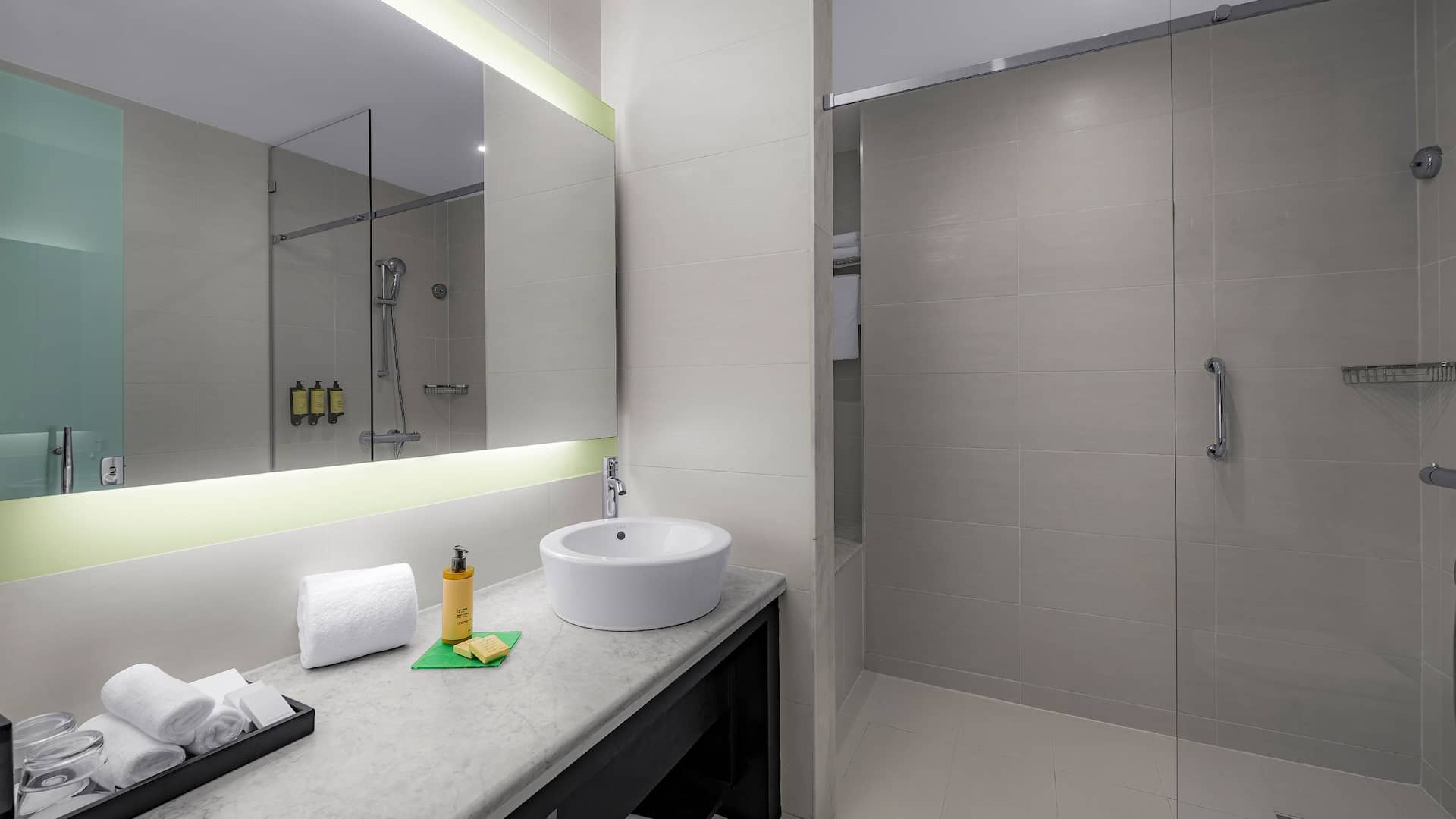 4 of 6 Hyatt Place Taghazout Bay Shower Room With Sink