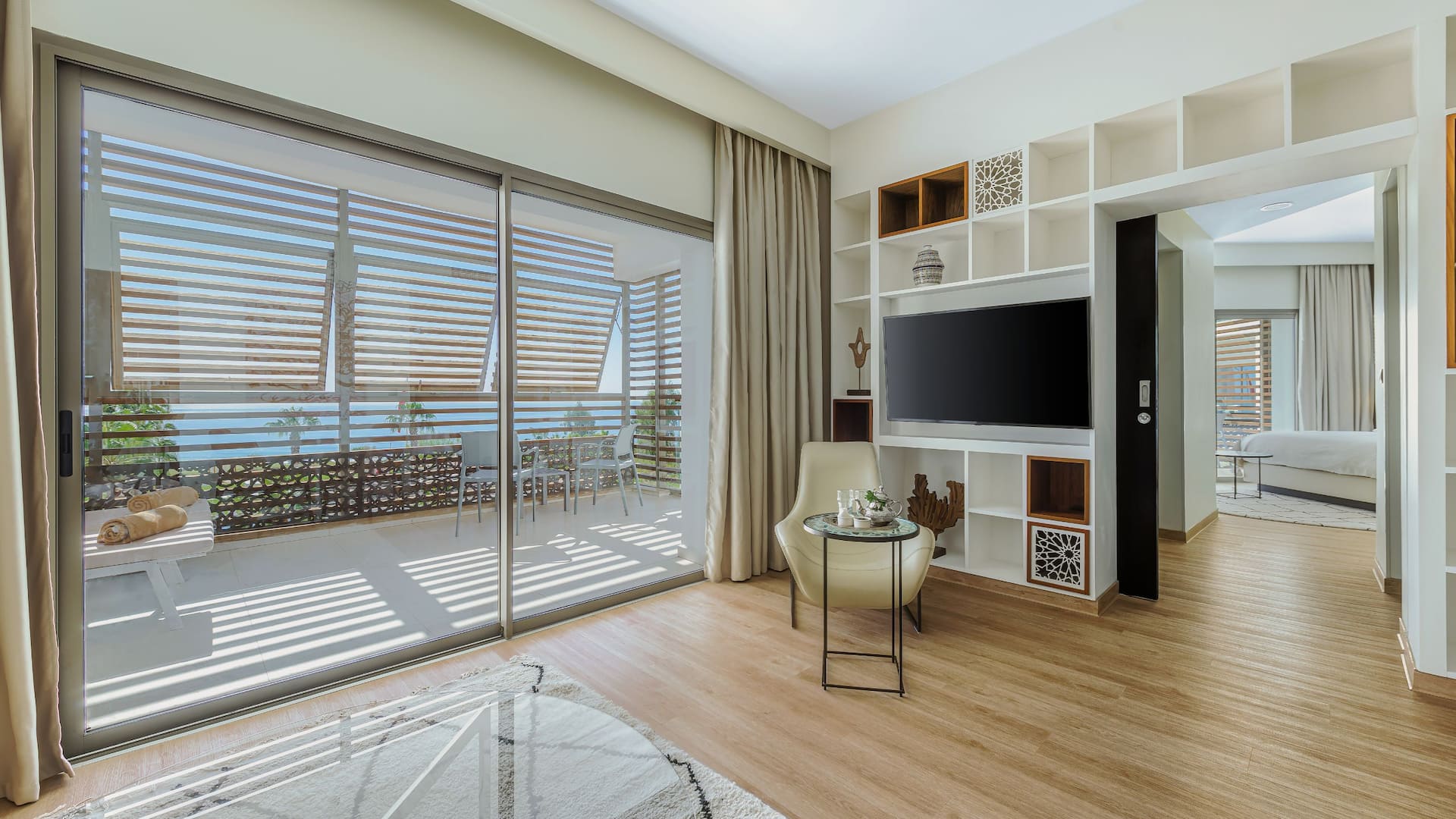 5 de 8 Hyatt Place Taghazout Bay Living Room With Terrace