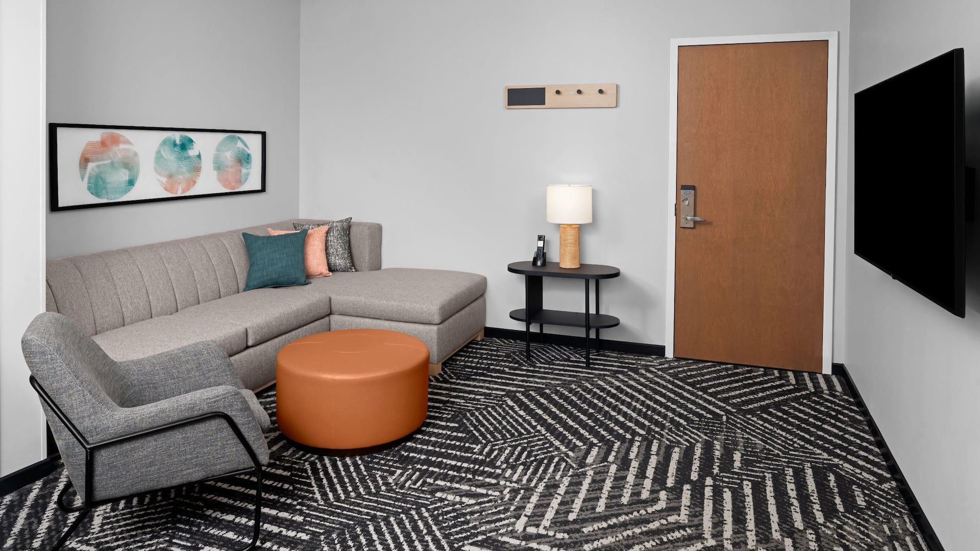 Hyatt House Pittsburgh-South Side Two Bedroom King Suite Living Room
