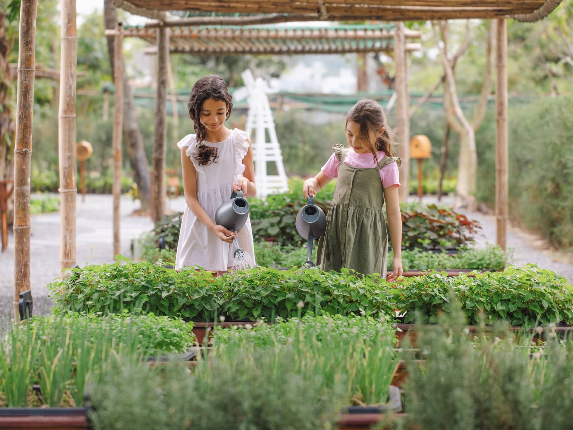 Hyatt Regency Danang Resort and Spa Kids Watering Herbs