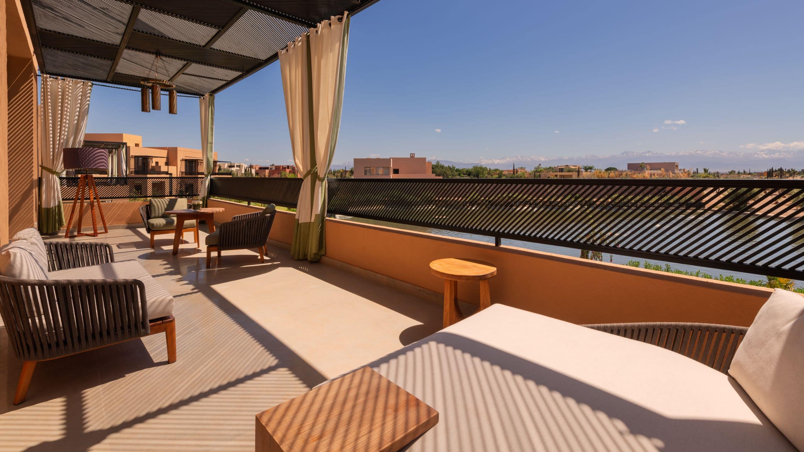 Park Hyatt Marrakech Duplex Suites Terrace Upstair Outside Golf Mountains