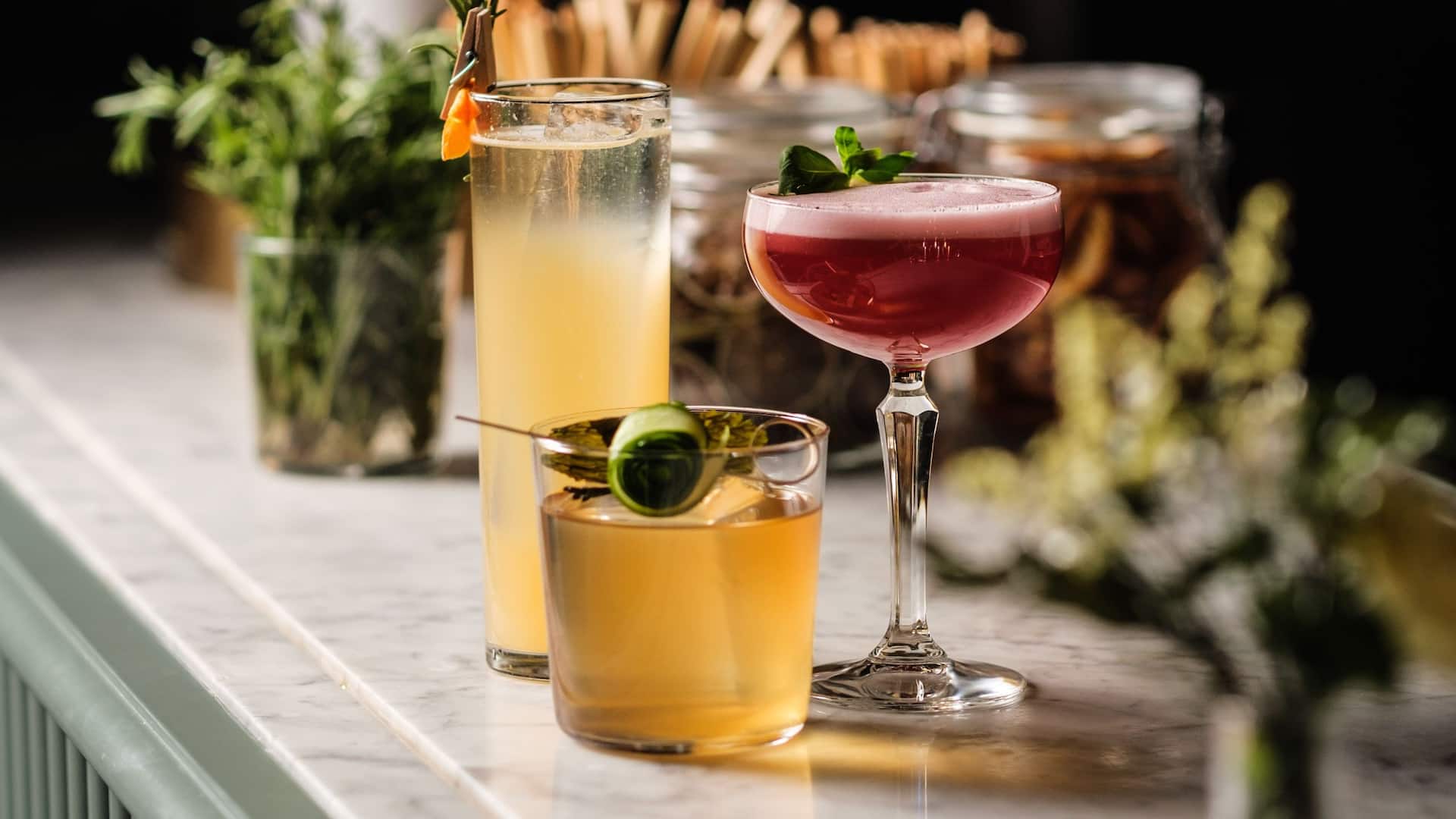 Hyatt Place Gothenburg Central Blanche Bar Cocktails On The Countertop