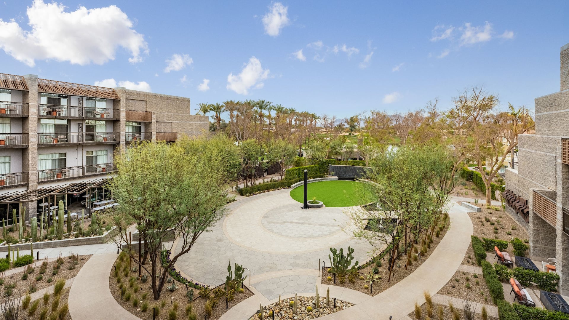 2 of 7 Grand Hyatt Scottsdale Resort Waterfall Terrace Empty