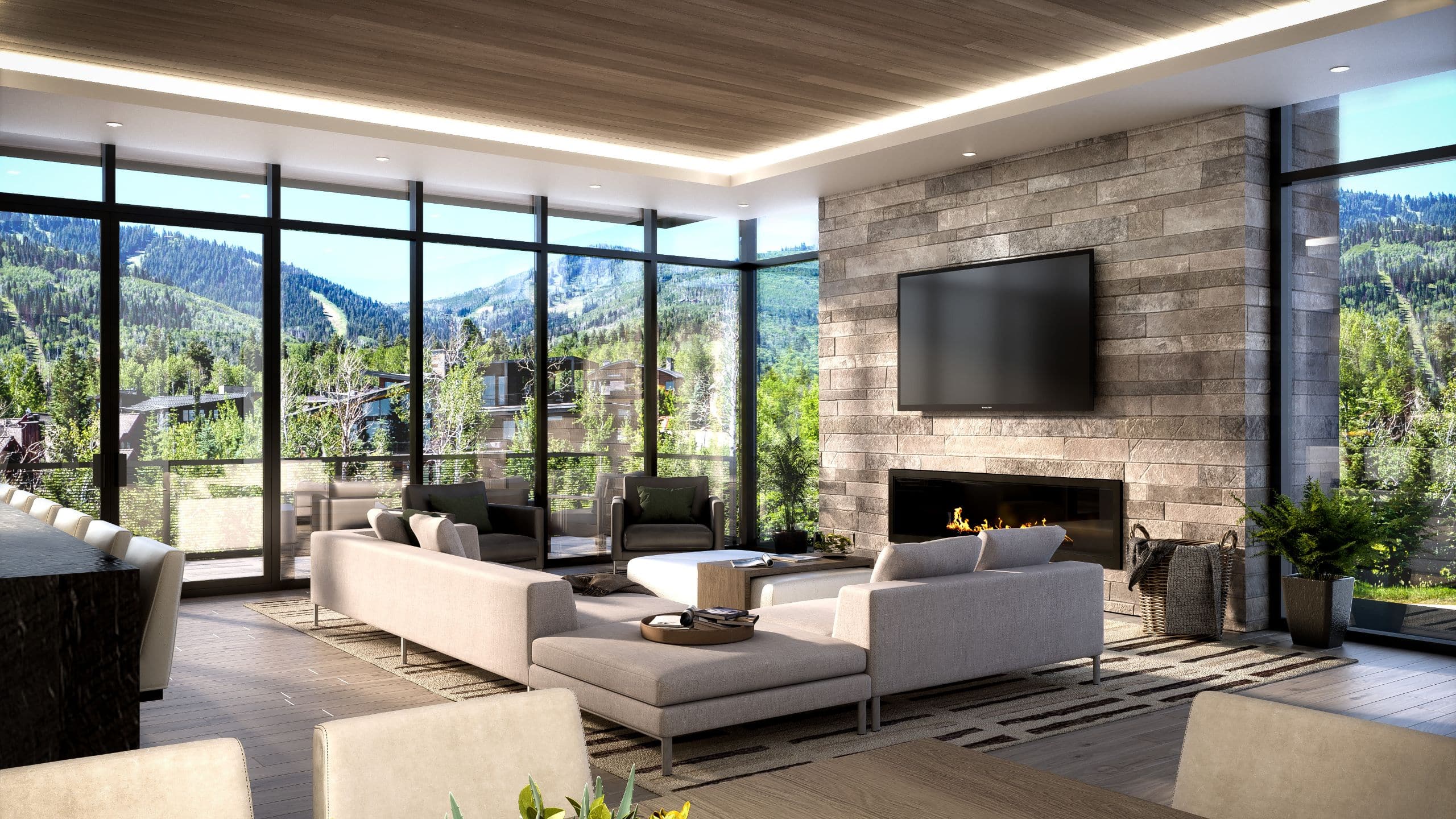 1 of 1 Hyatt Centric Park City Five Bedroom Residence Living Room