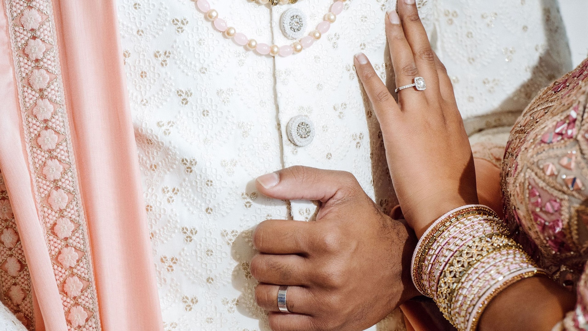 Hyatt Regency Trinidad Hindu Bride Groom Hands Close Together