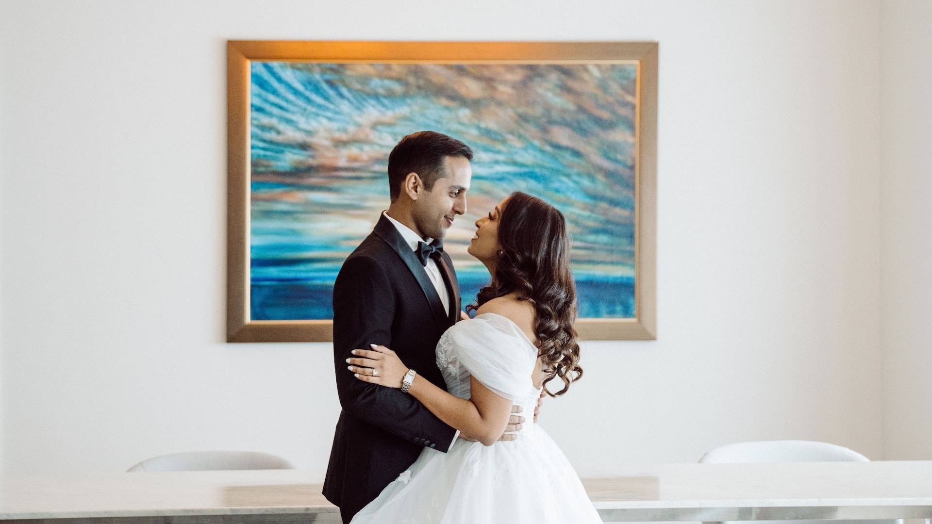 Hyatt Regency Trinidad Bridal Couple In Presidential Suite
