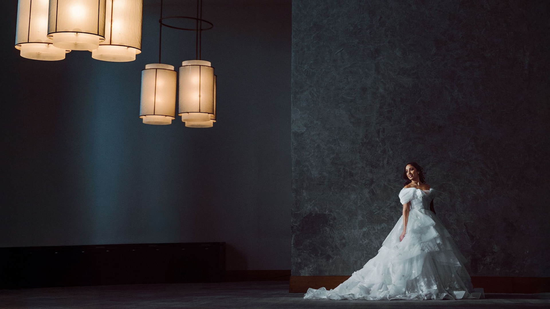 Hyatt Regency Trinidad Bride In Full Dress Hallway
