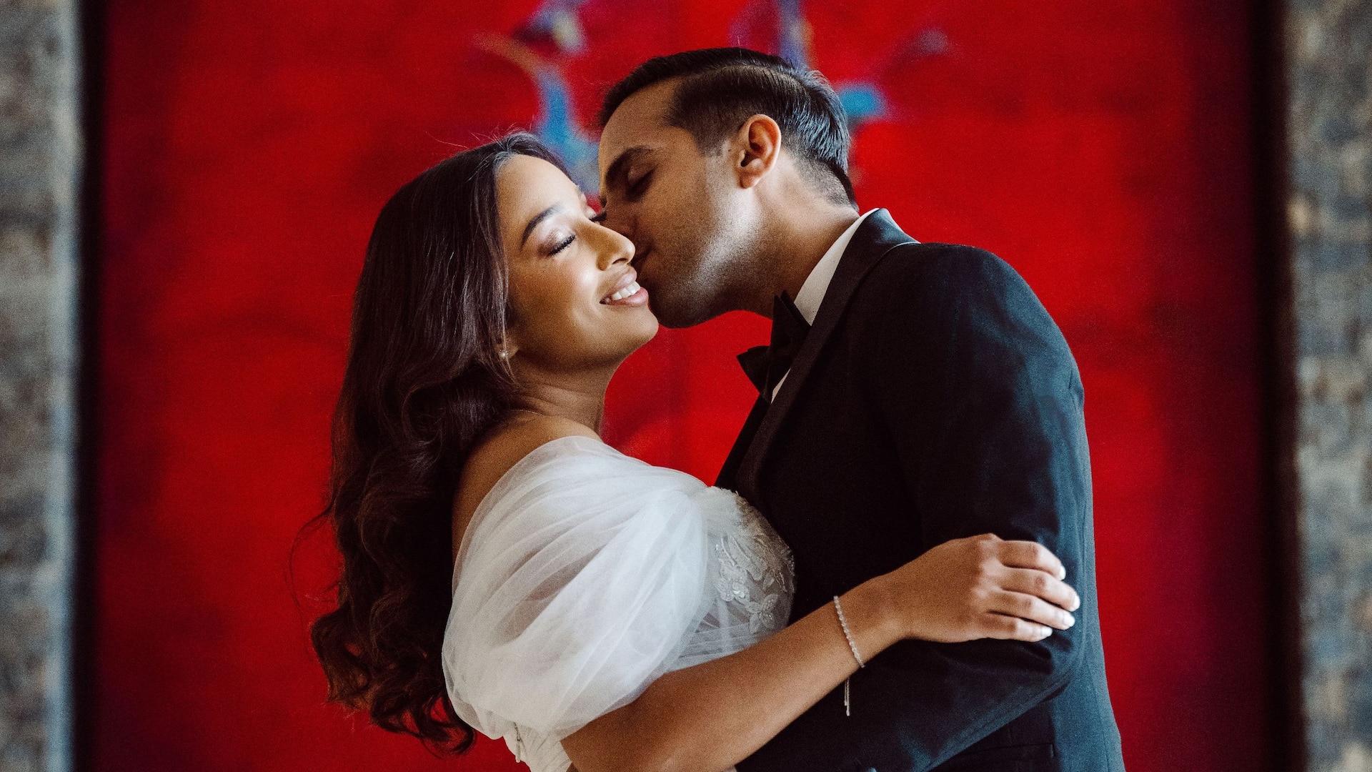 Hyatt Regency Trinidad Bridal Couple In Lobby