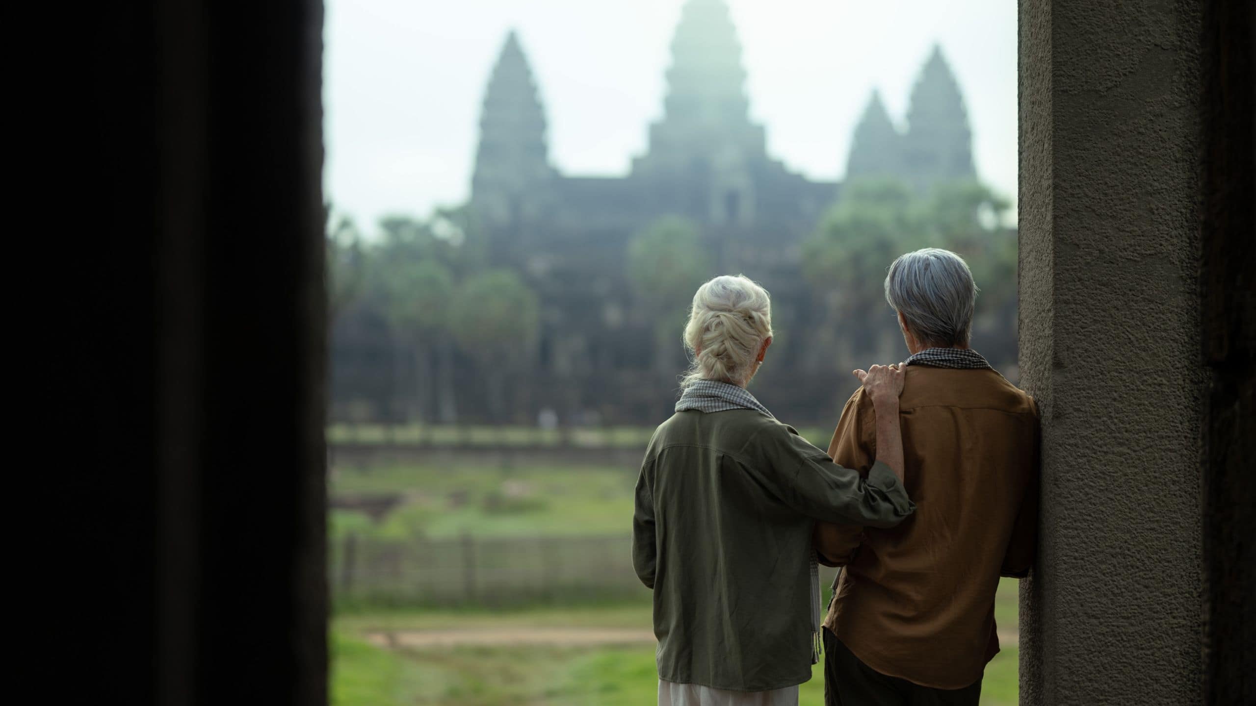 Park Hyatt Siem Reap The Three Temple Adventure Tour Couple Looking Out
