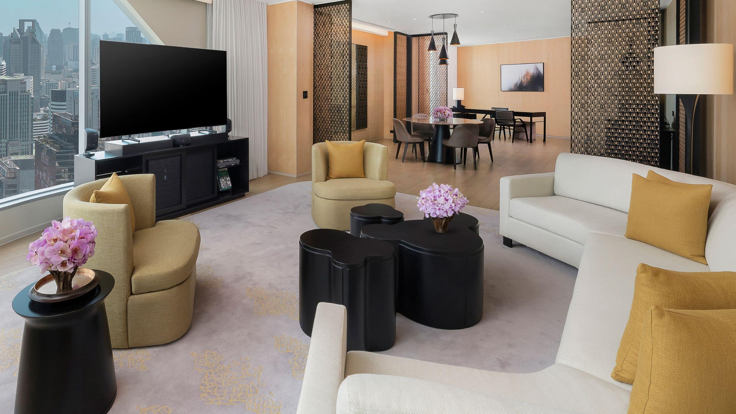 Park Hyatt Bangkok Ambassador Suite Living Area Dutch Angle