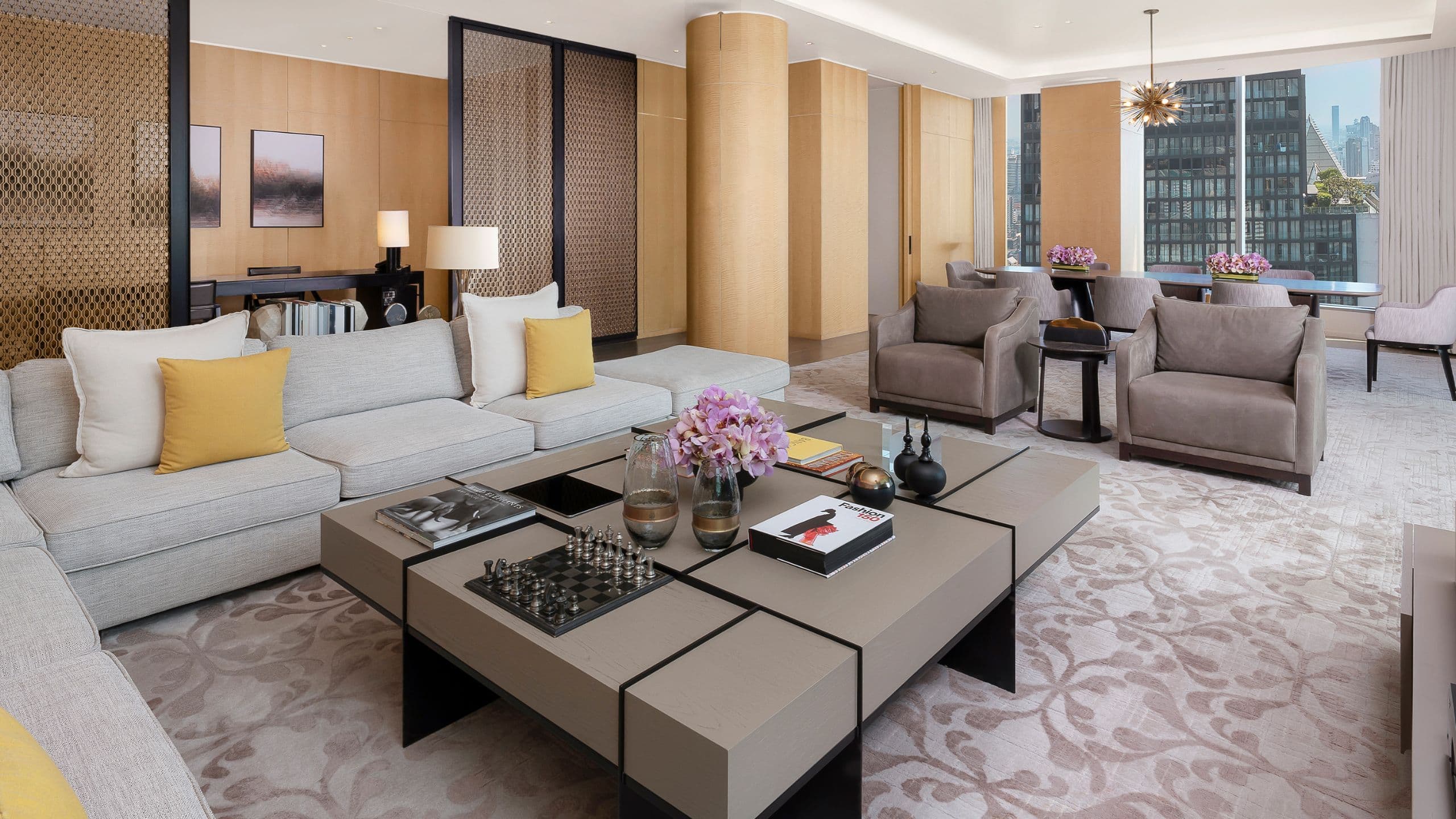 Park Hyatt Bangkok Presidential Suite Living Area And View