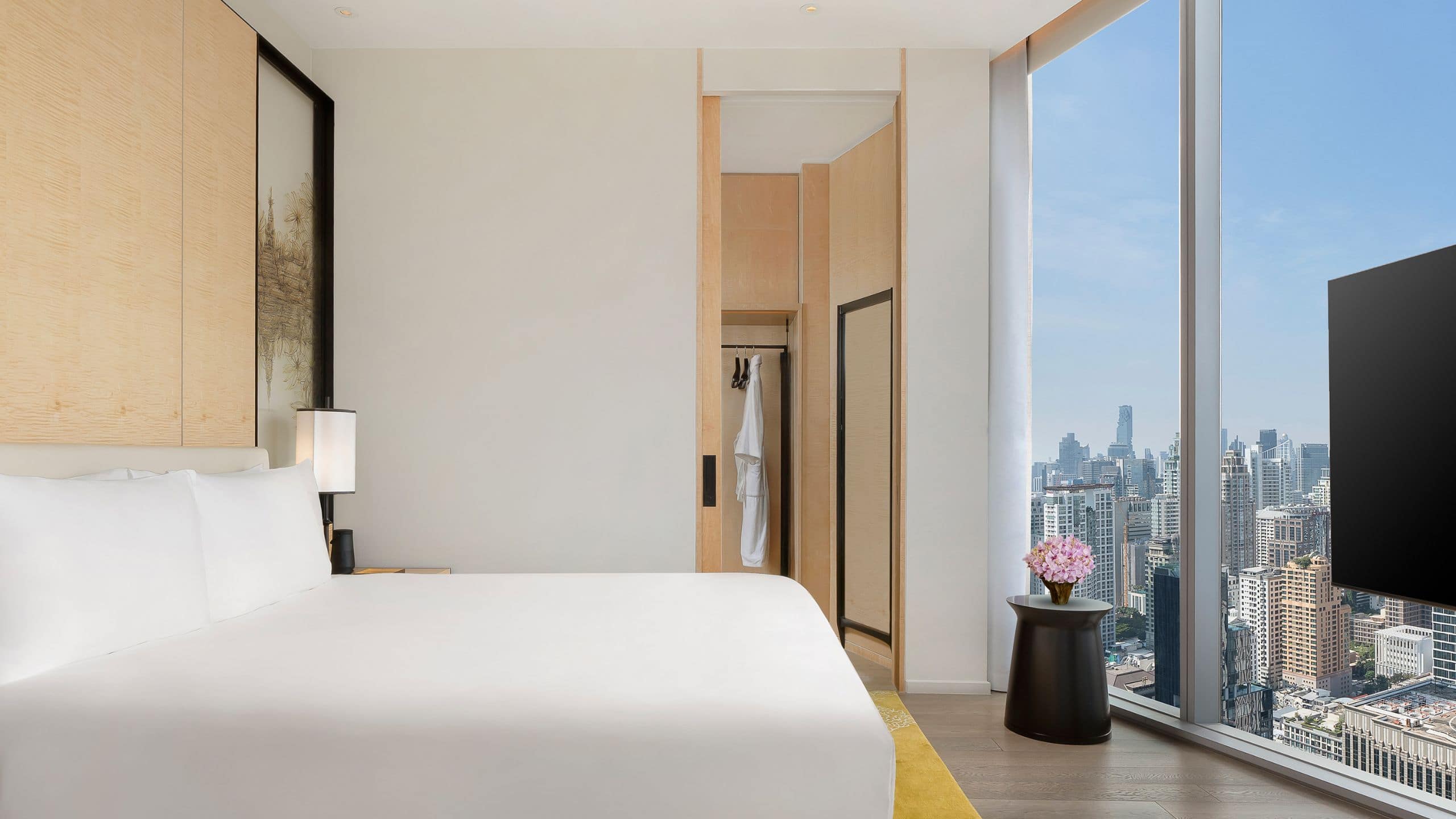 Park Hyatt Bangkok Park Deluxe Suite Bedroom and Closet