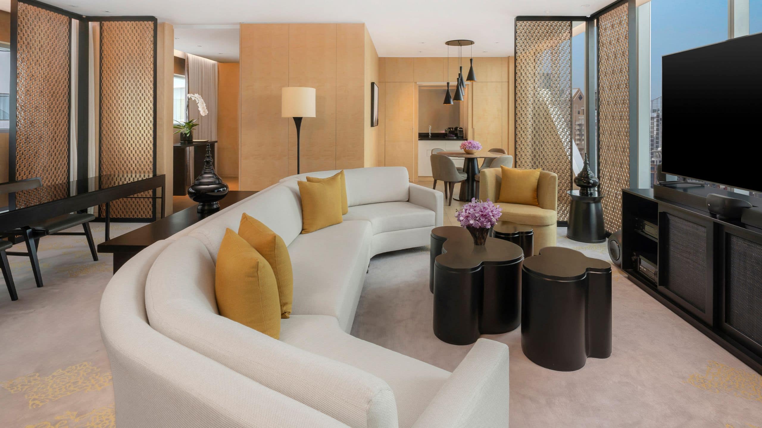 Park Hyatt Bangkok Diplomat Suite Living Area Wide Shot