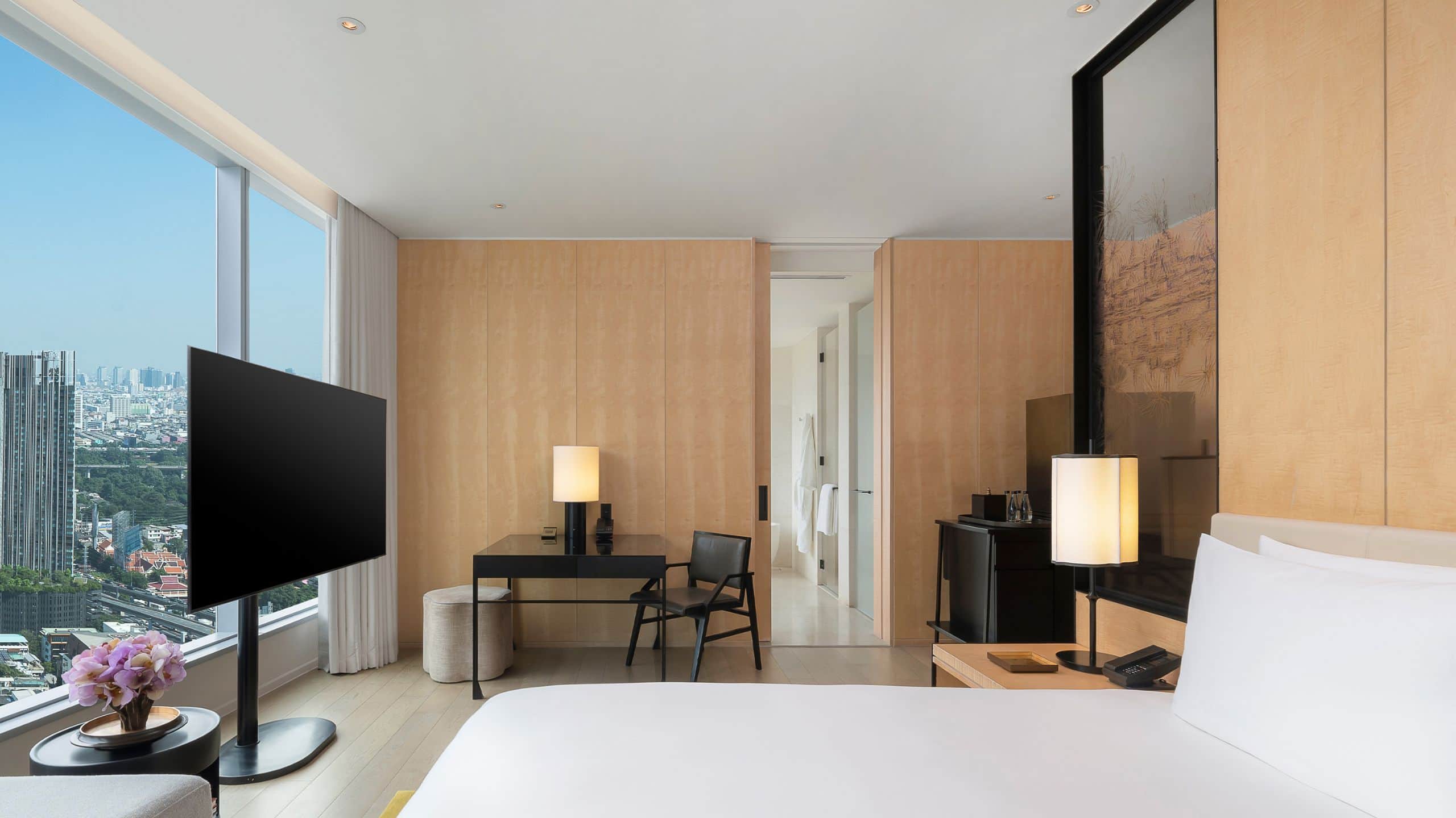 Park Hyatt Bangkok King Deluxe Bedroom And Living Area