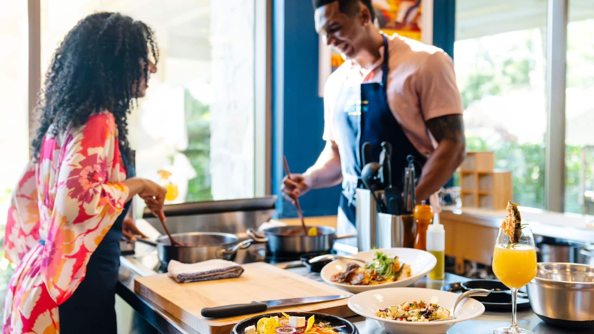 Grand Hyatt Baha Mar The Kitchen Models Cooking