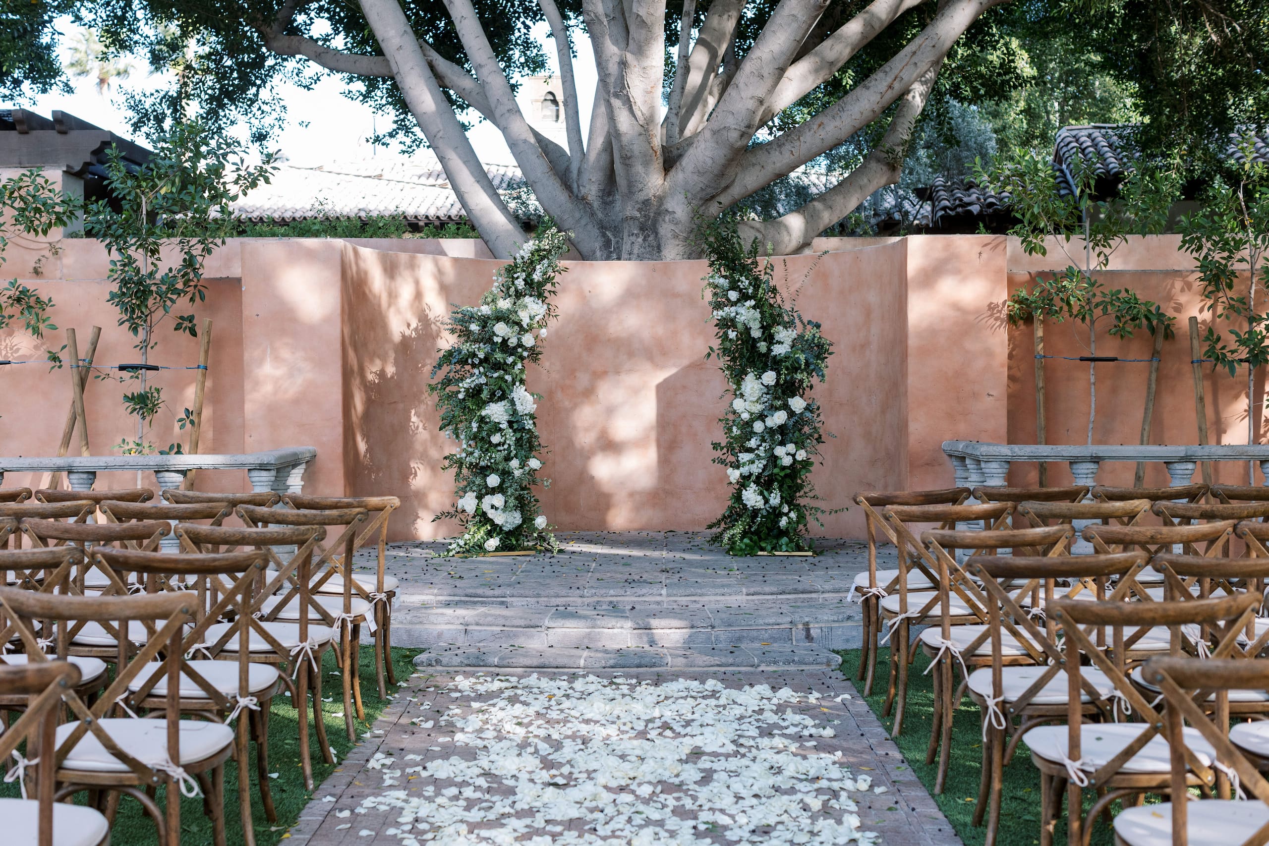 Royal Palms Resort and Spa Alegria Garden Wedding Ceremony
