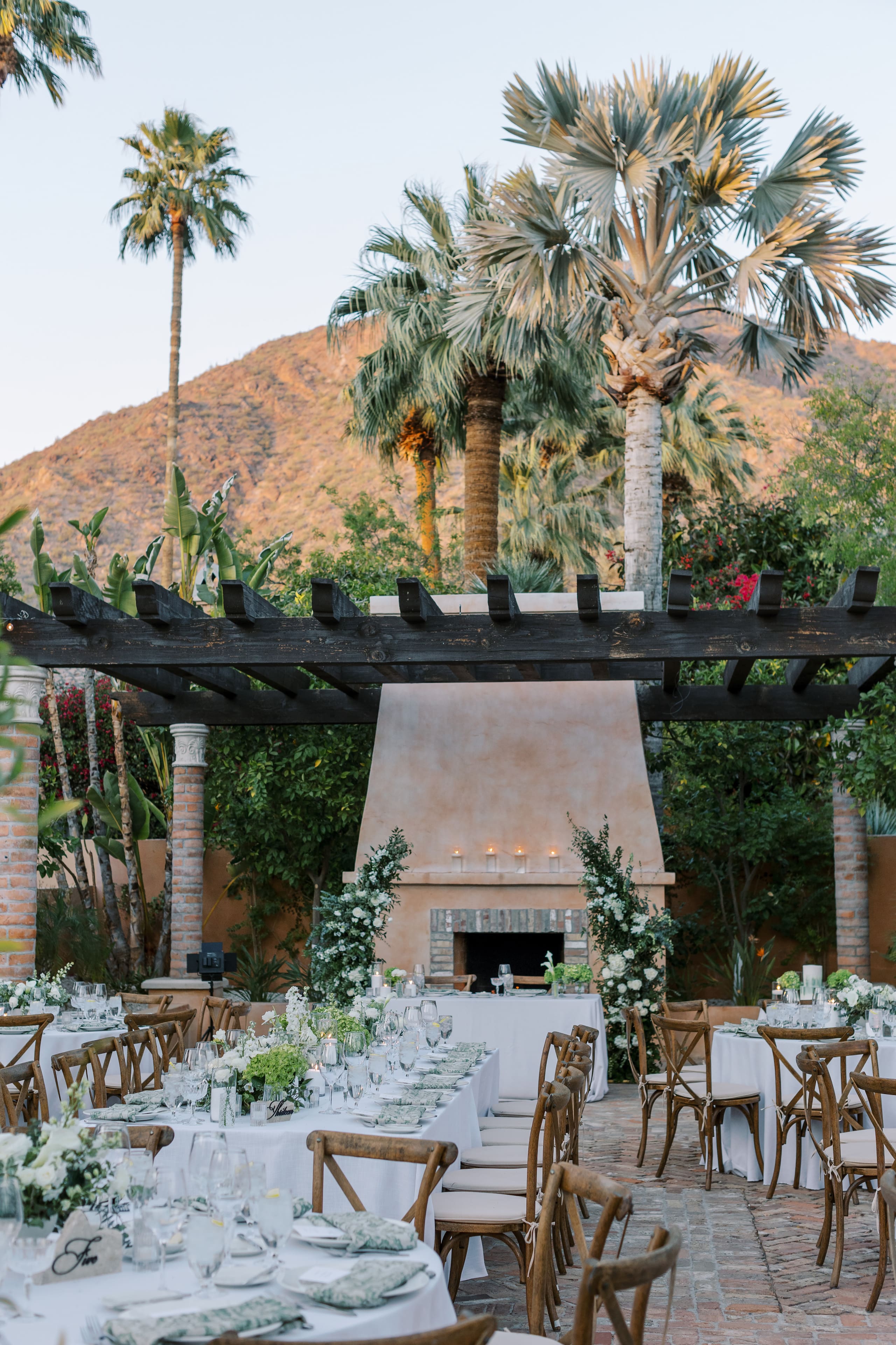Royal Palms Resort and Spa Orange Grove Wedding Reception Community Table