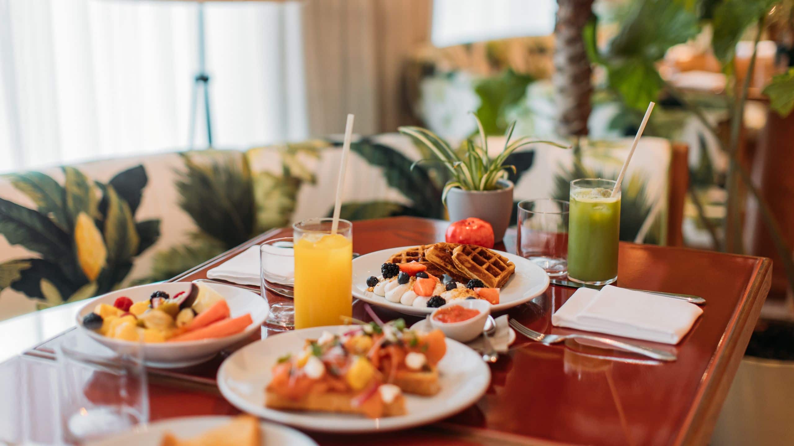 The Standard, Ibiza Jara Restaurant Breakfast Table Setup