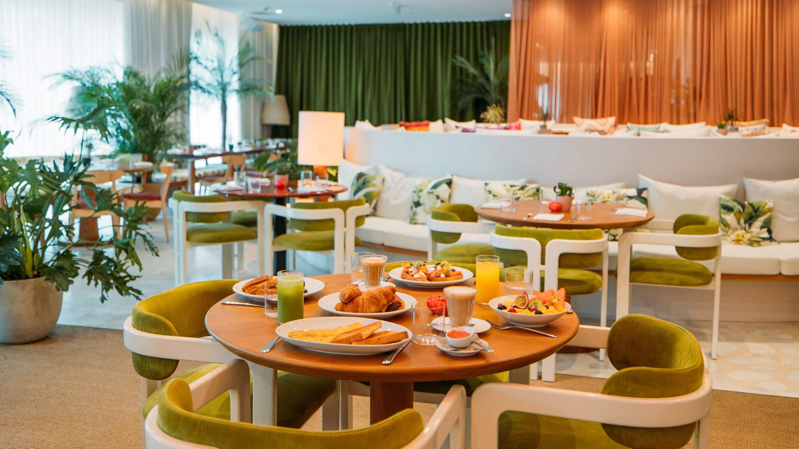 The Standard, Ibiza Jara Restaurant Seating Breakfast Table