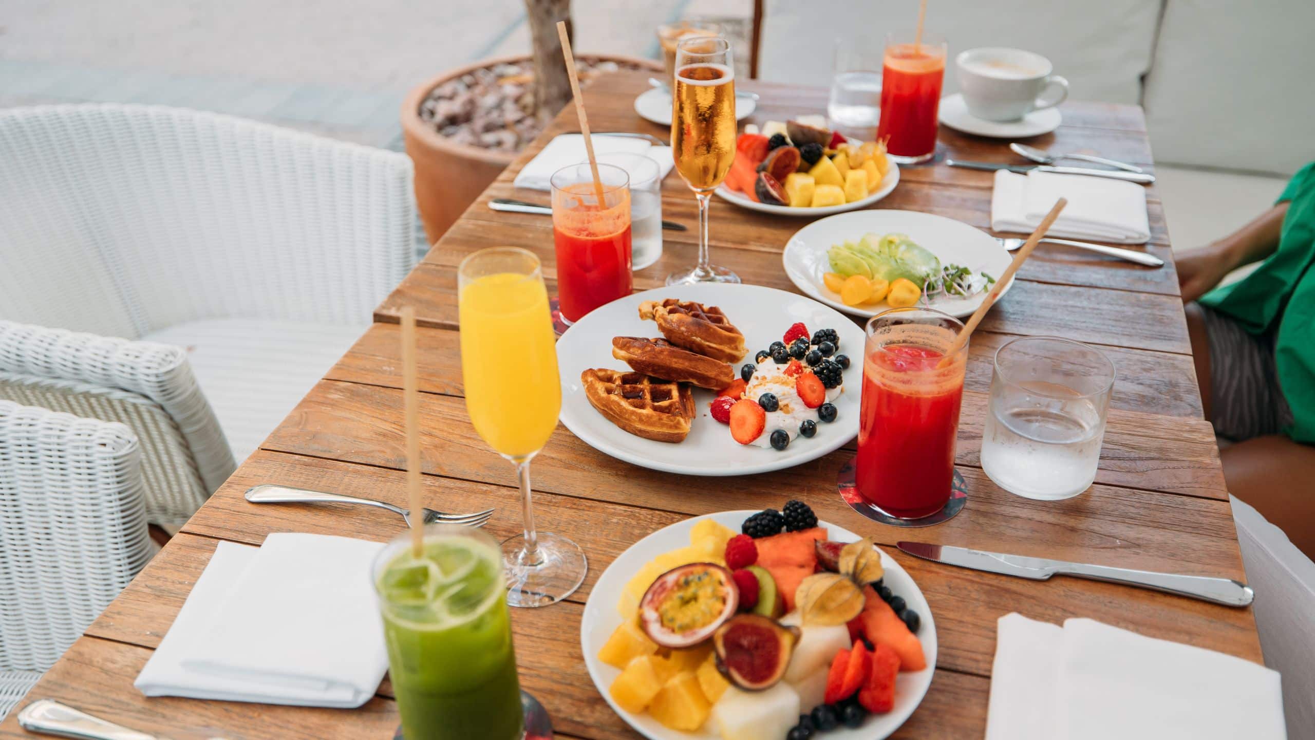 The Standard, Ibiza Breakfast Table Setup