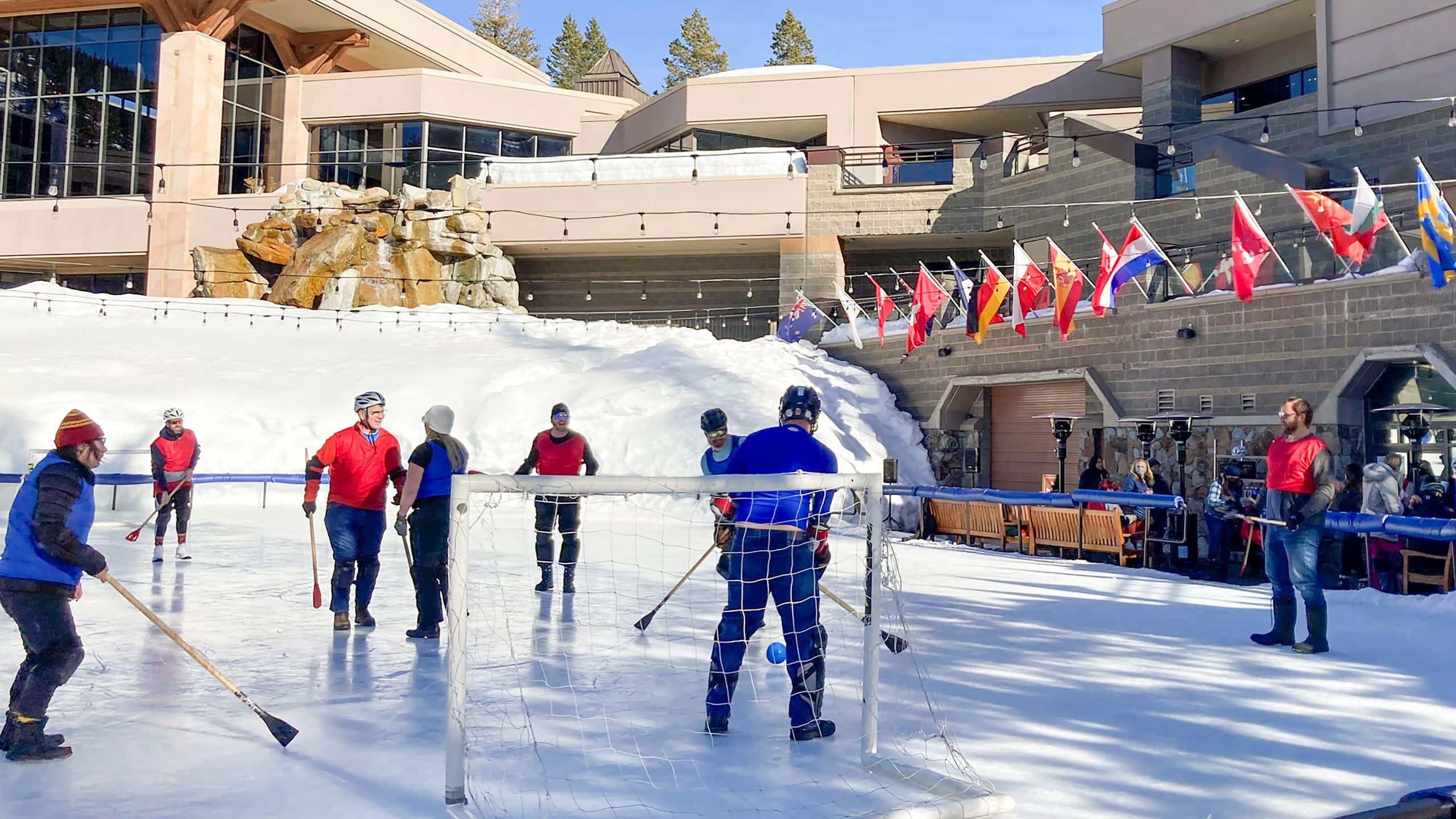 2 of 5 Everline Resort & Spa Ice Skating Broomball