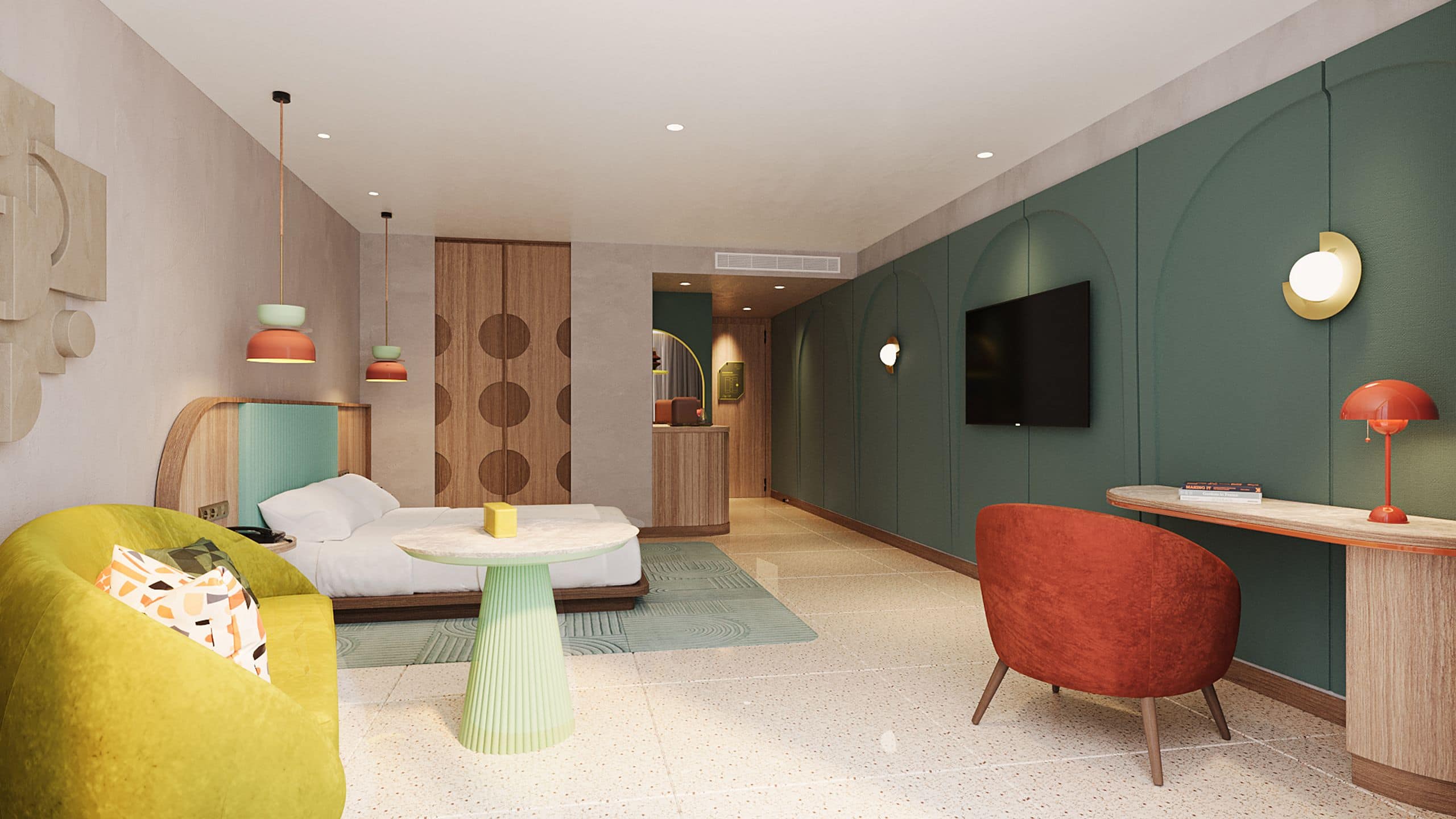 1/3 Studios at Alila Seminyak King Bed Room