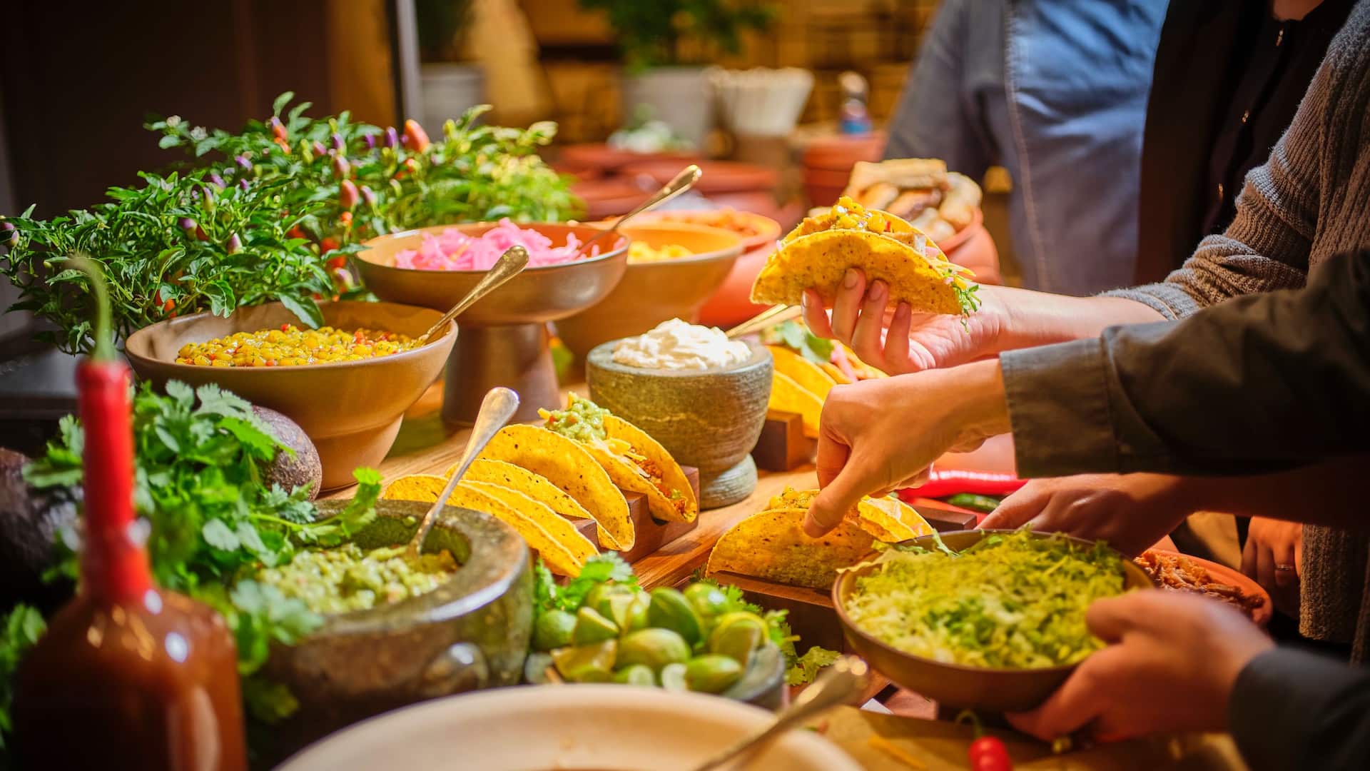 1 of 1 Global Taco Bar With Hand