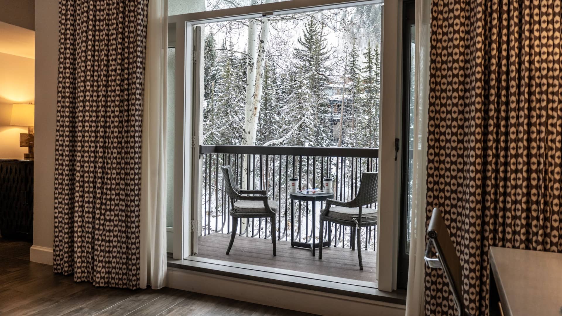 Grand Hyatt Vail Mountan View Executive Suite Balcony Chairs