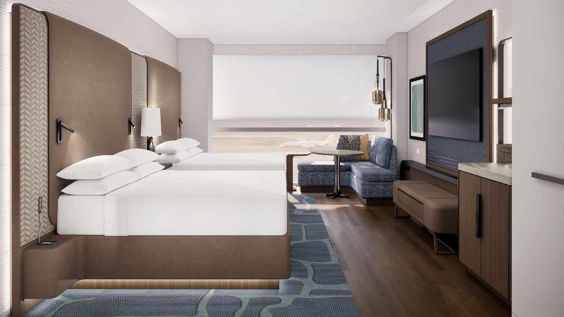 Grand Hyatt DFW Two Queen Guestroom