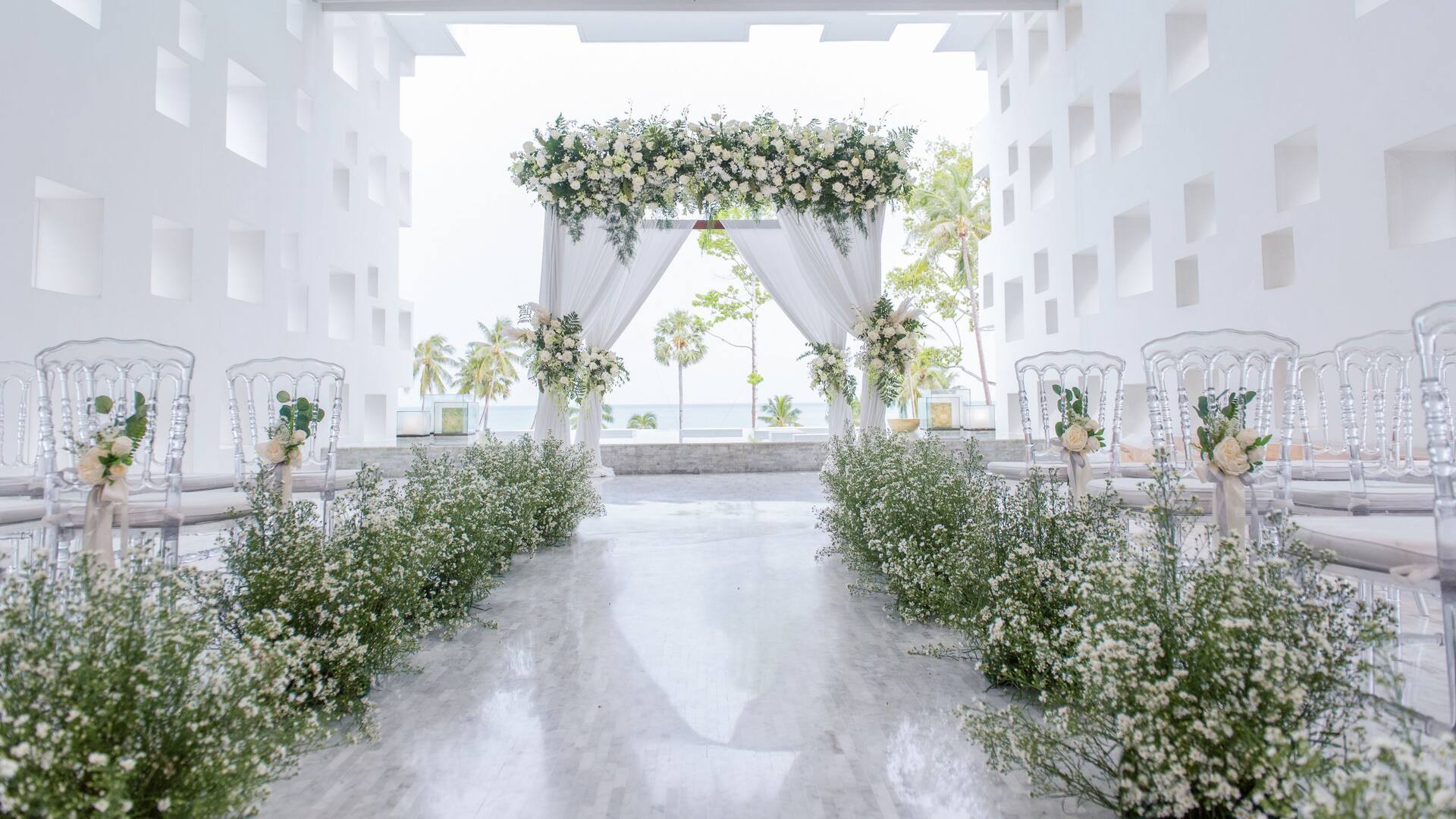 Hyatt Regency Koh Samui Wedding Setup At Lobby