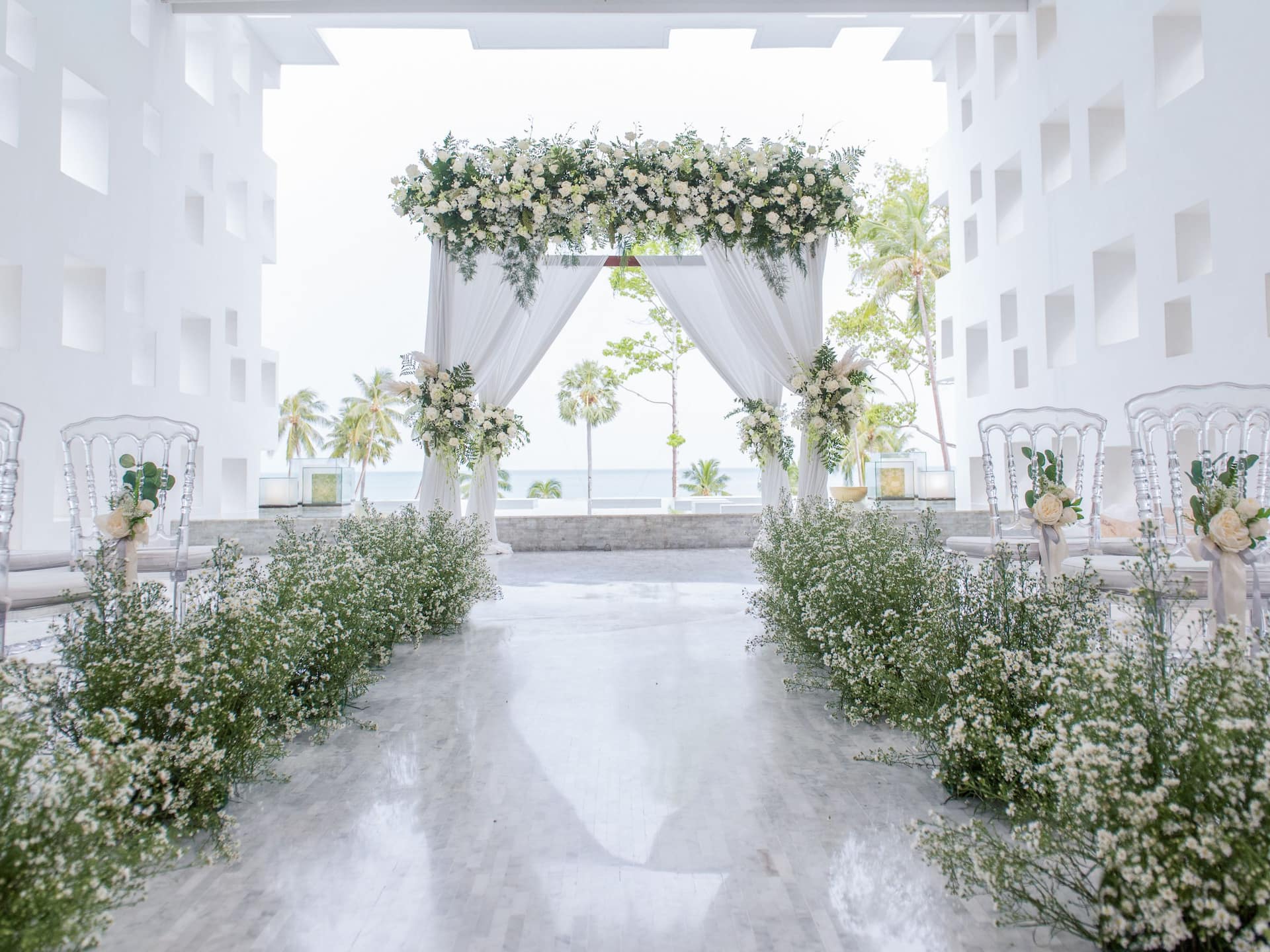 Hyatt Regency Koh Samui Wedding Setup At Lobby