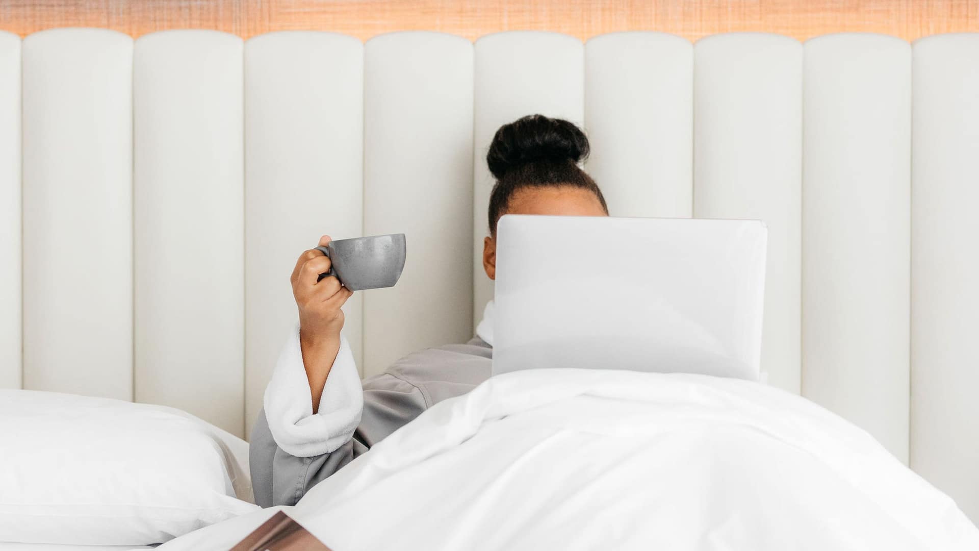 2 of 2 Hyatt Regency Frisco - Dallas Guestroom Lifestyle Guest Bed Coffee