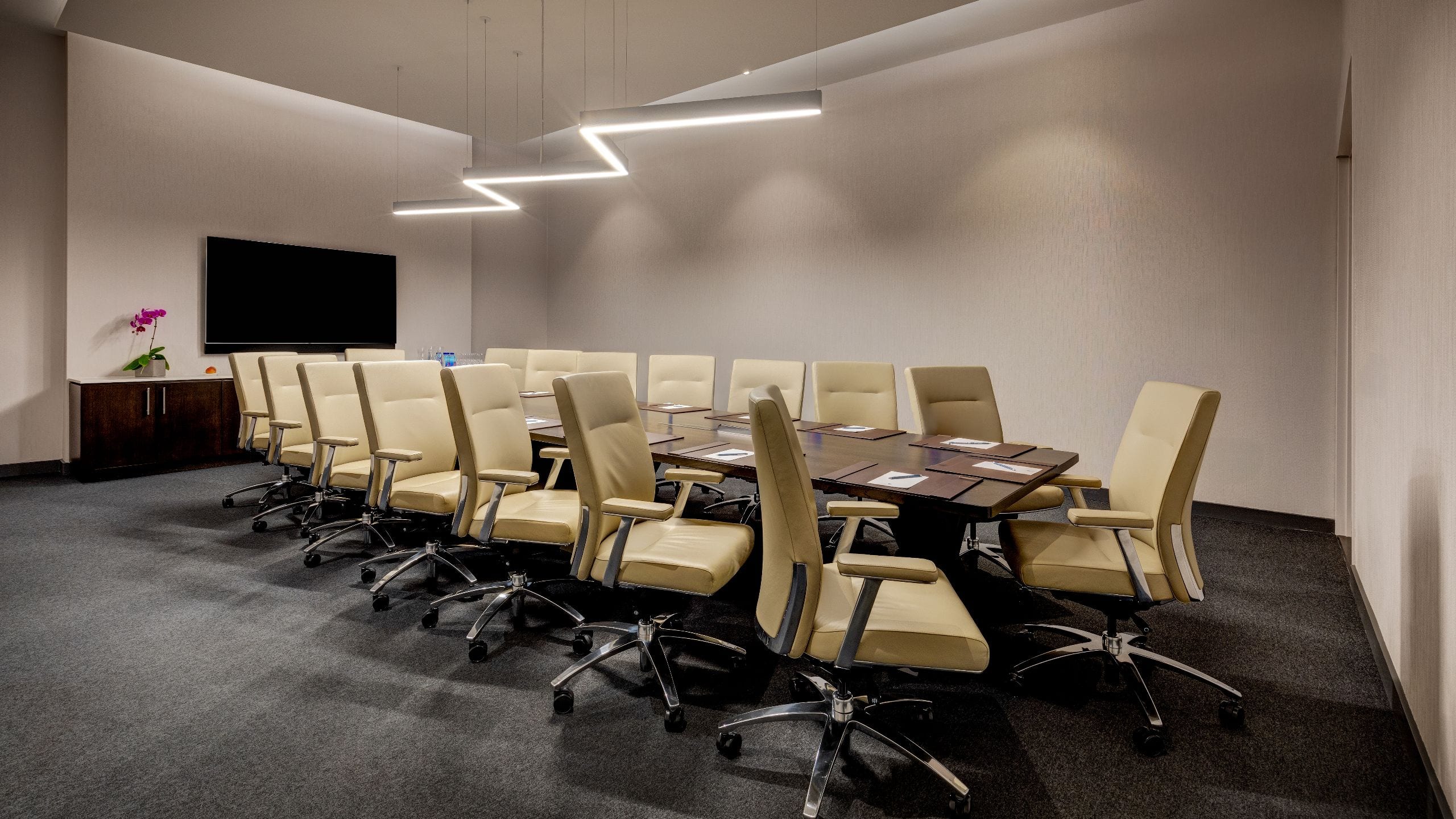 2 of 3 Hotel X Toronto Champions Boardroom Set-up Angle