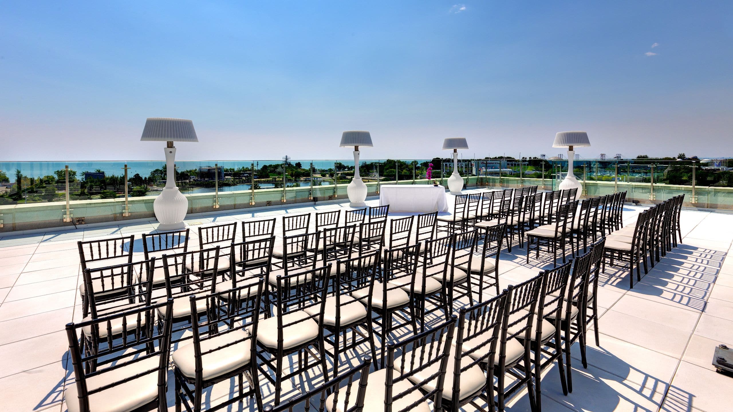 2 of 4 Hotel X Toronto High Park Terrace Seating and Lake View