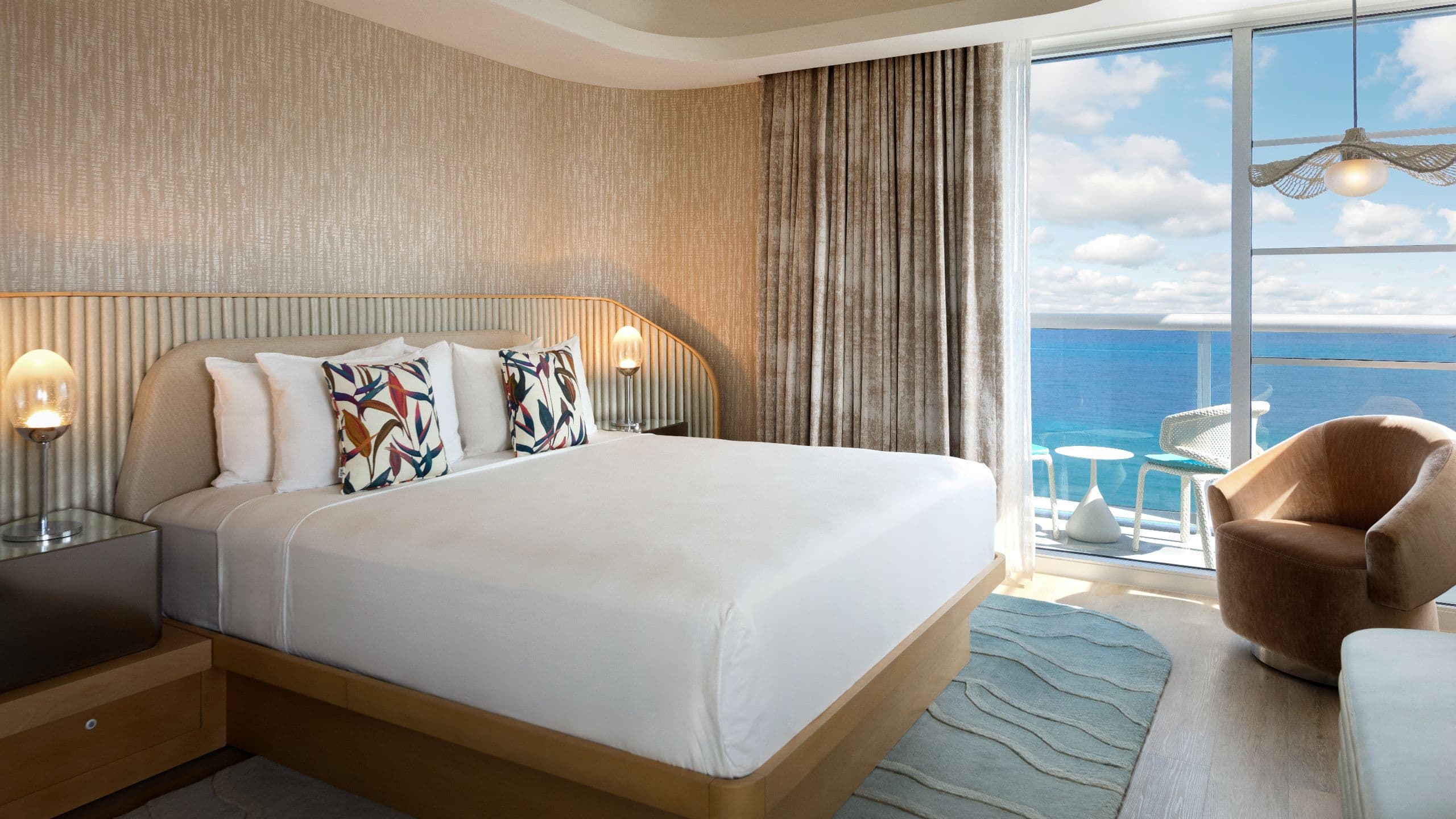 Andaz Miami Beach Andaz Suite Bedroom With Balcony View