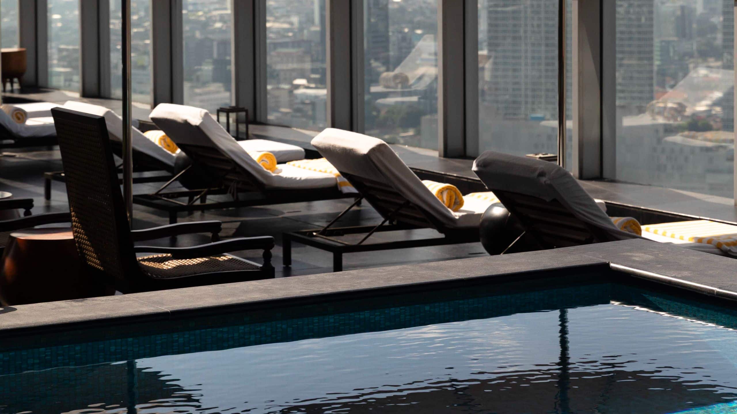 Park Hyatt Jakarta Poolside Window View Of City